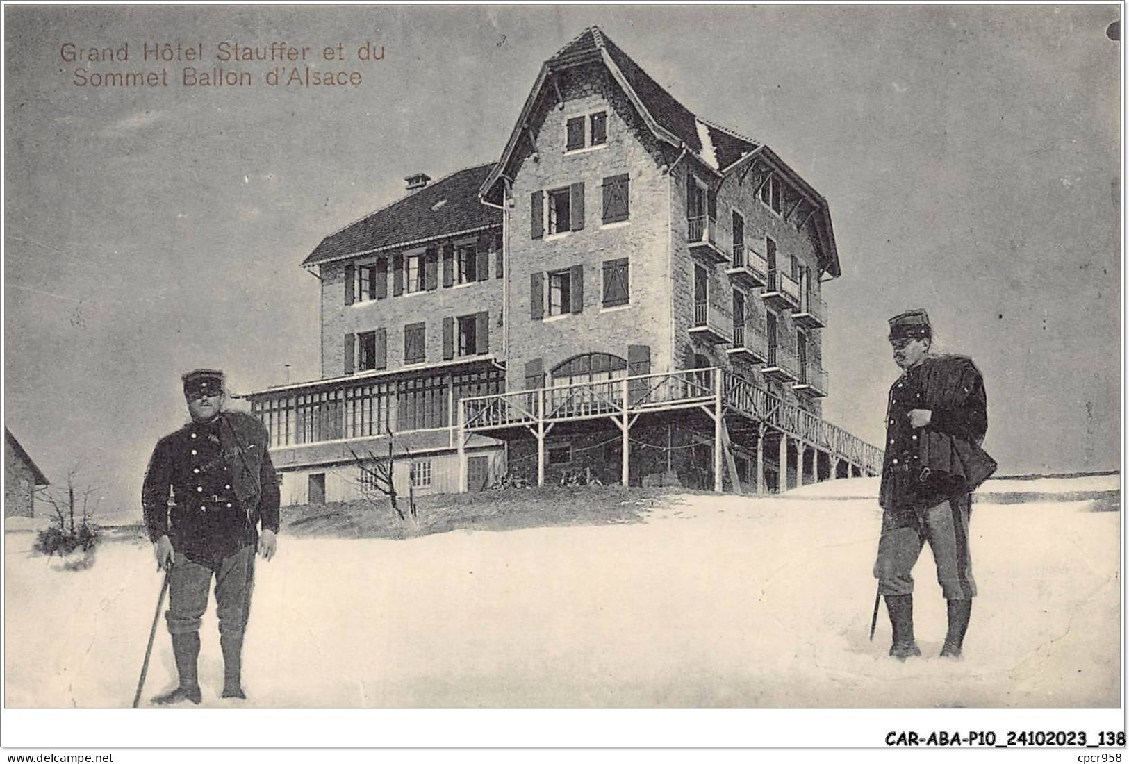 CAR-ABAP10-90-0972 - Grand Hôtel Stauffer Et Du Sommet Ballon D'alsace - Andere & Zonder Classificatie