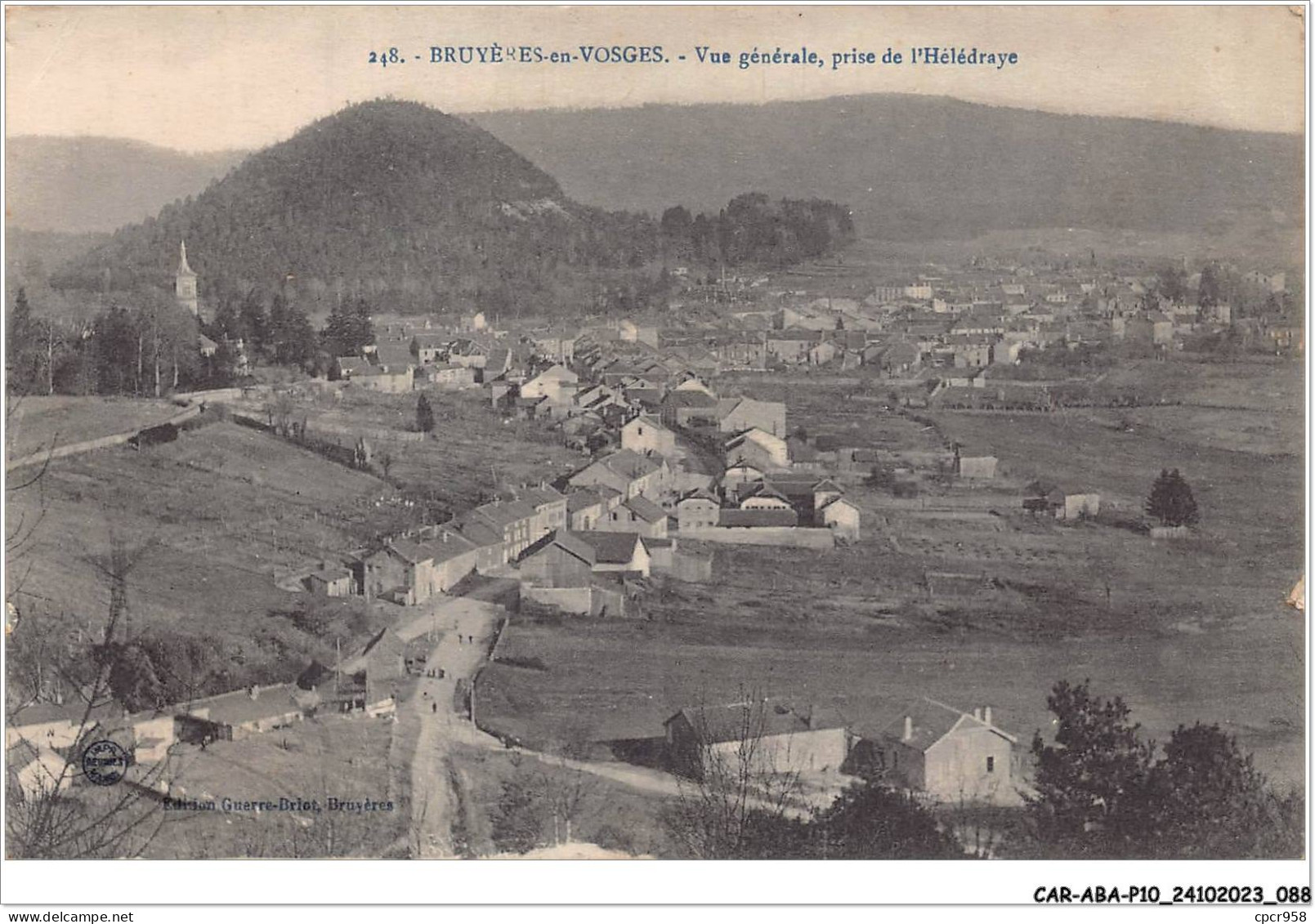 CAR-ABAP10-88-0947 - BRUYERES-en-VOSGES - Vue Générale - Prise De L'hélédraye - Bruyeres