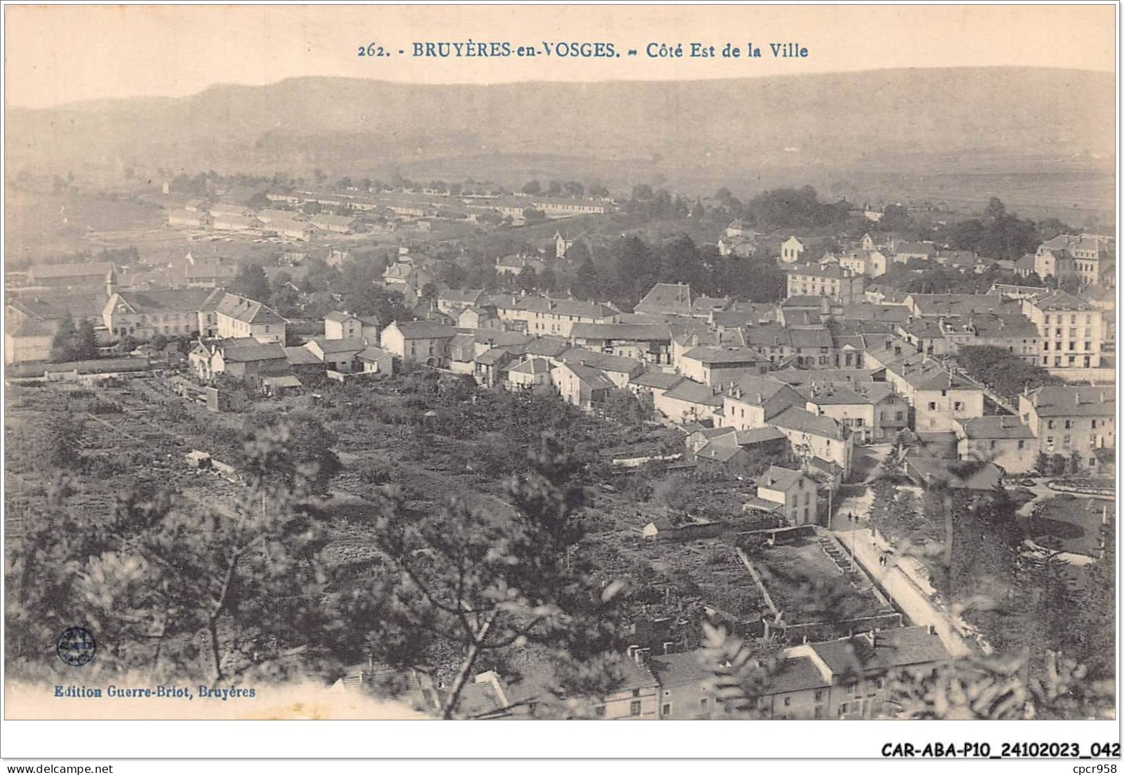 CAR-ABAP10-88-0924 - BRUYERES-en-VOSGES - Côté Est De La Ville - Bruyeres