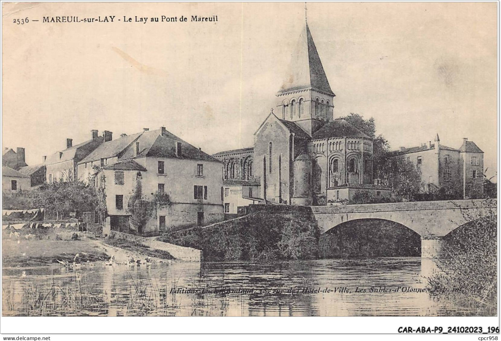 CAR-ABAP9-85-0899 - MAREUIL-sur-LAY - Le Lay Au Pont De Mareuil - Mareuil Sur Lay Dissais