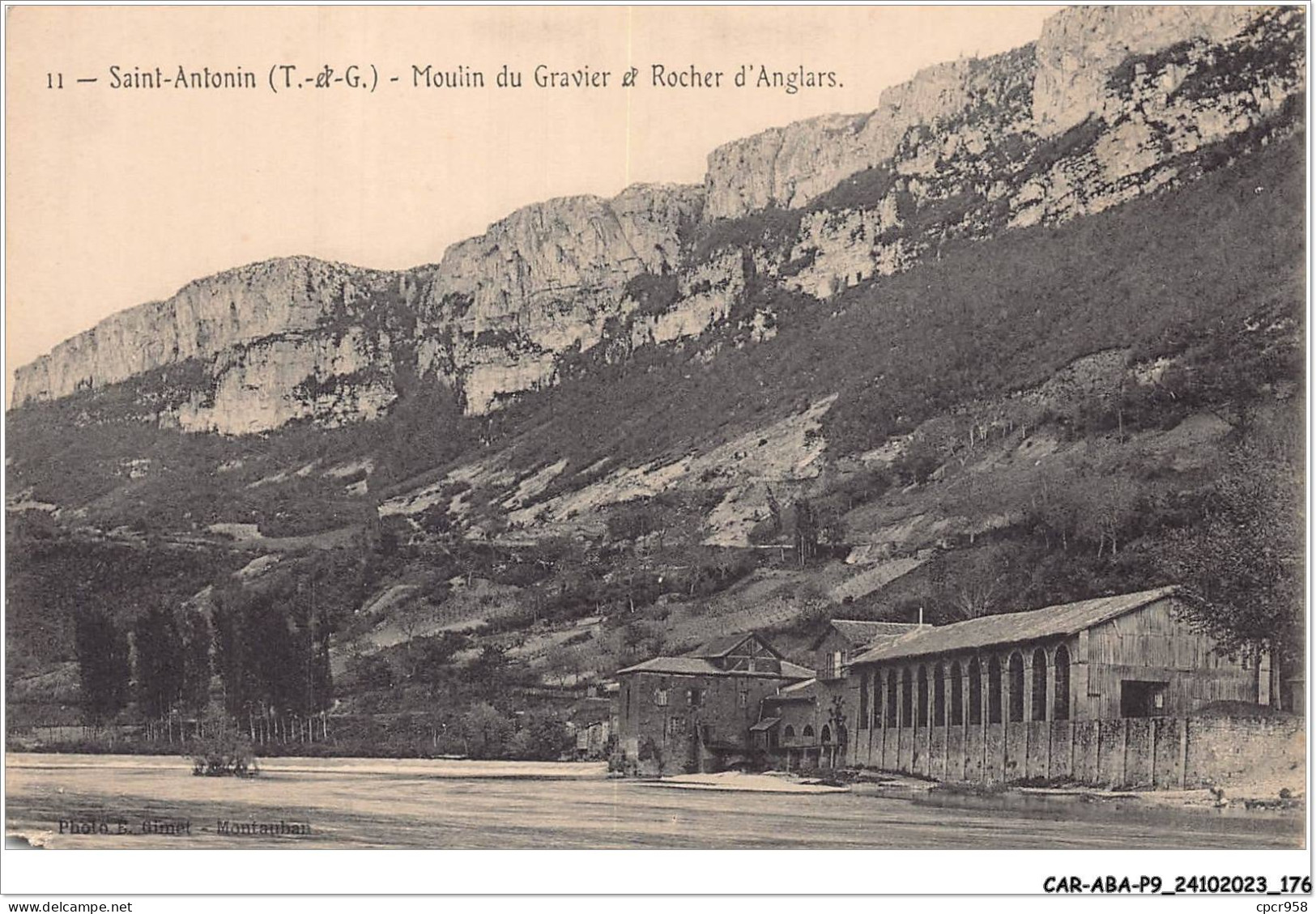 CAR-ABAP9-82-0889 - SAINT-ANTONIN - Moulin Du Gravier Et Rocher D'anglars - Saint Antonin Noble Val