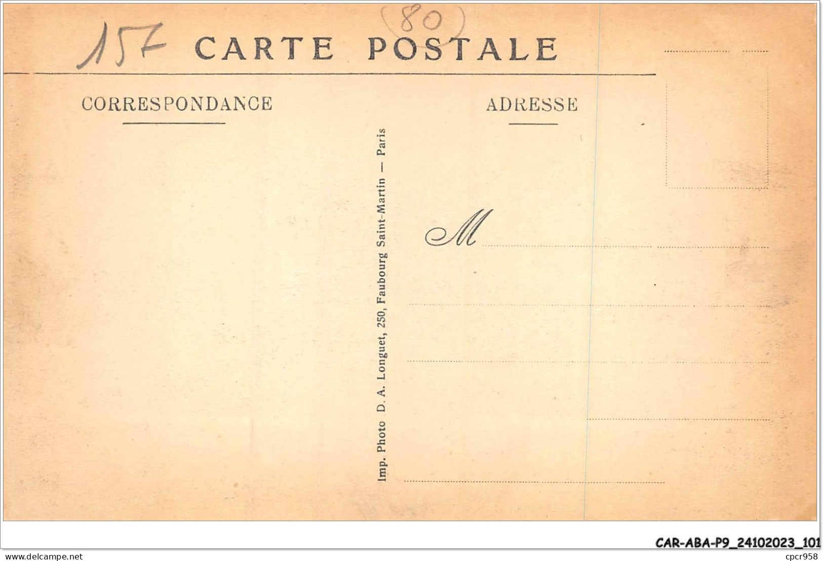 CAR-ABAP9-80-0851 - CORBIE - Rue Faidherbe - Maison Bleu - Corbie