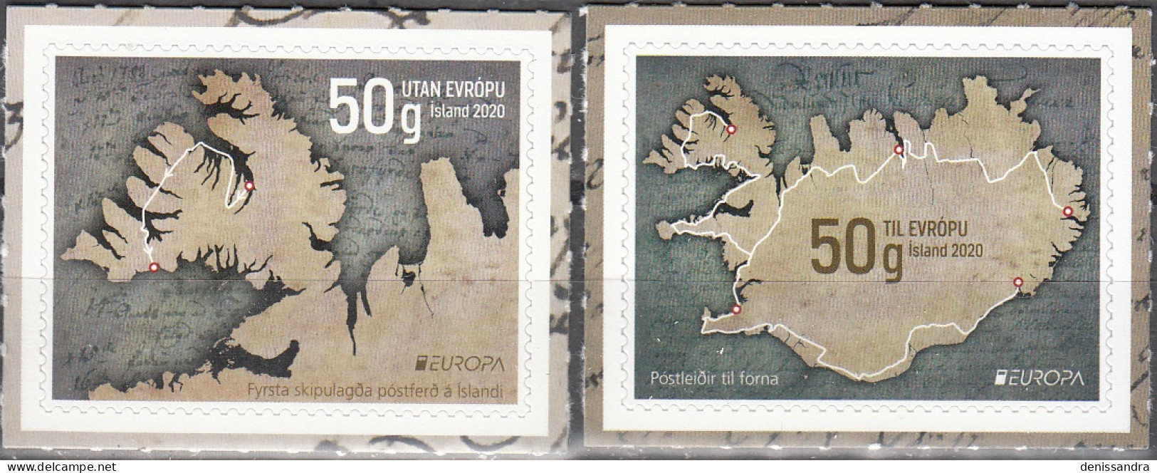 Island 2020 Europa CEPT Anciennes Routes Postales Neuf ** - Nuovi