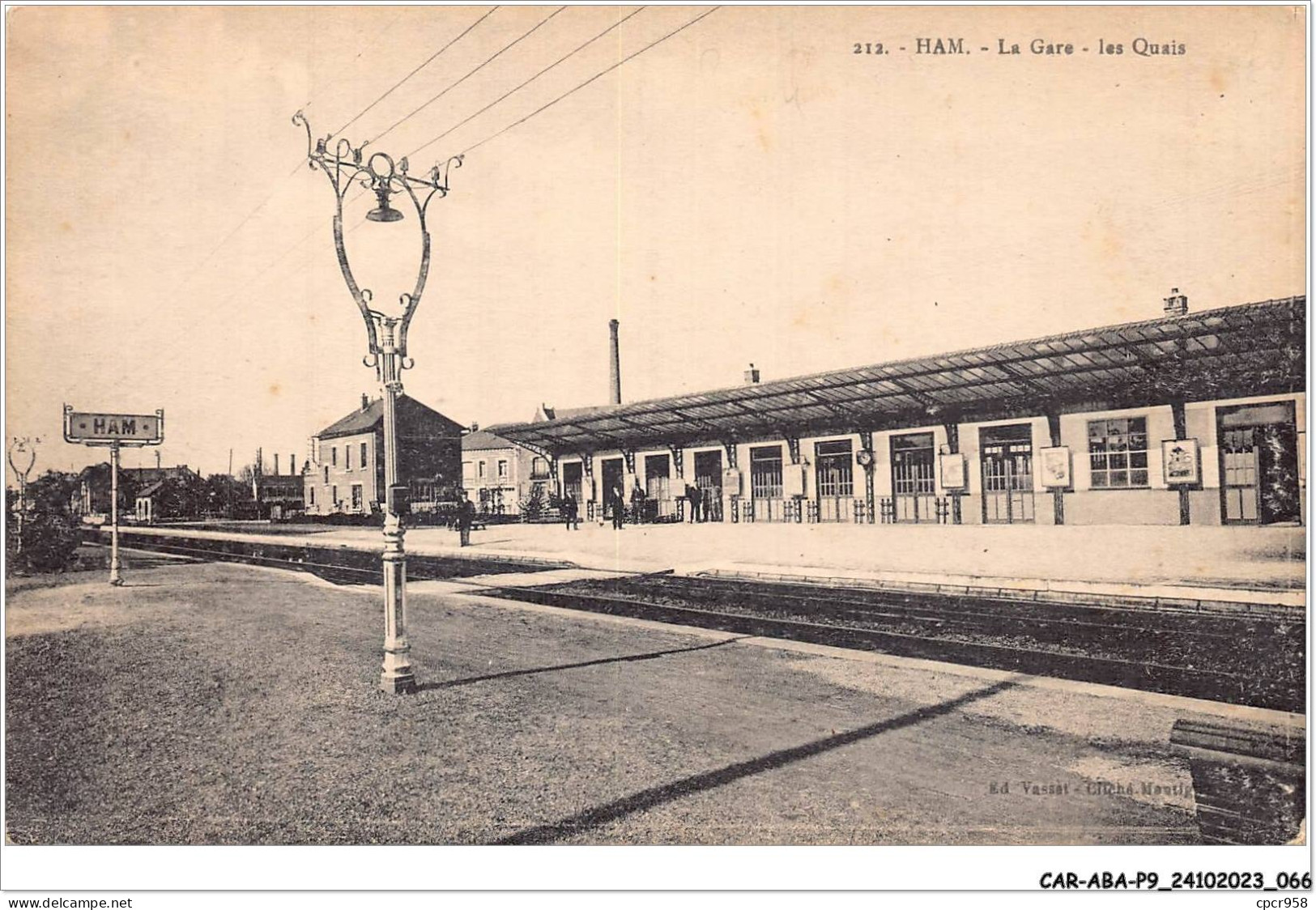 CAR-ABAP9-80-0834 - HAM - La Gare - Les Quais - Ham