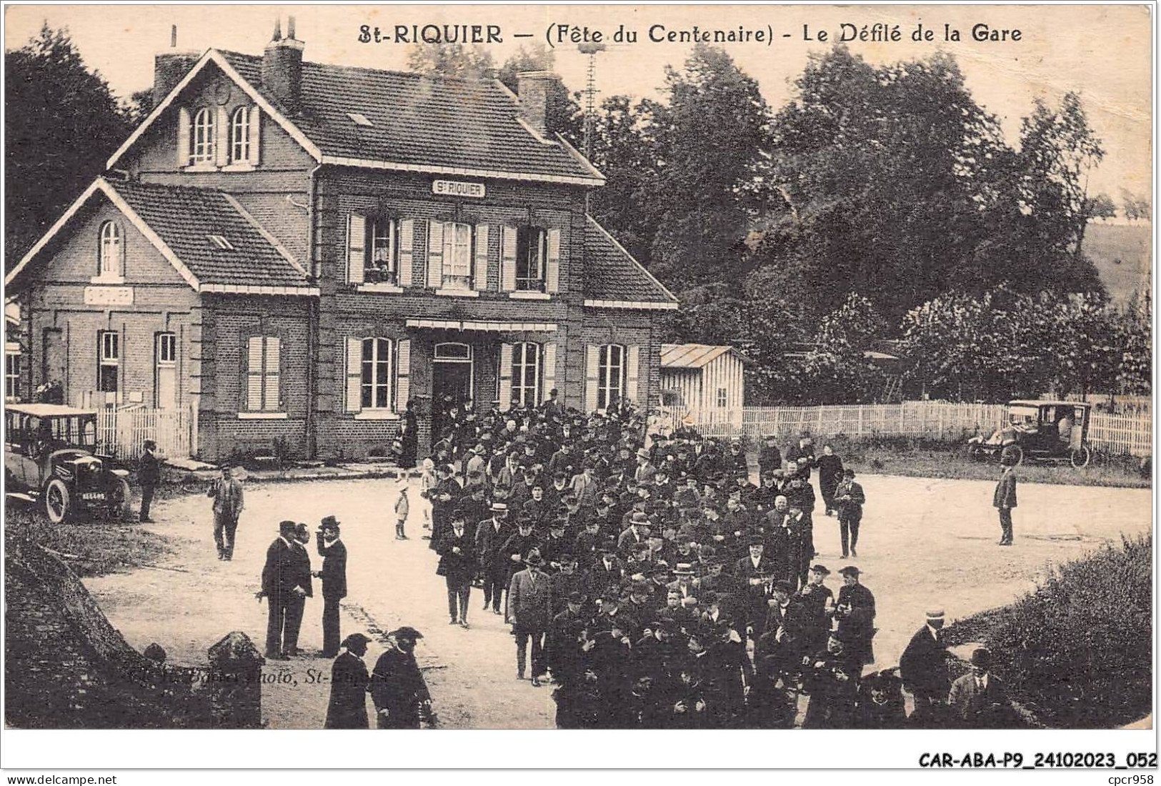 CAR-ABAP9-80-0827 - ST-RIQUIER - Fête Du Centenaire - Le Défilé De La Gare - Saint Riquier