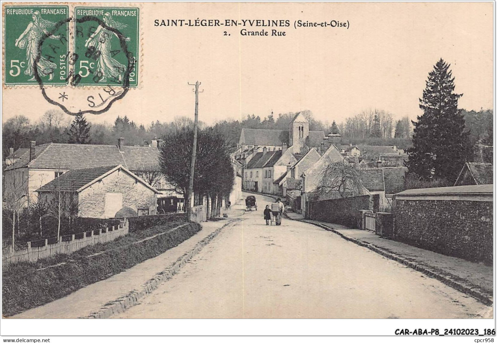 CAR-ABAP8-78-0791 - SAINT-LEGER-EN-YVELINES - Seine-et-oise - Grande Rue - St. Leger En Yvelines