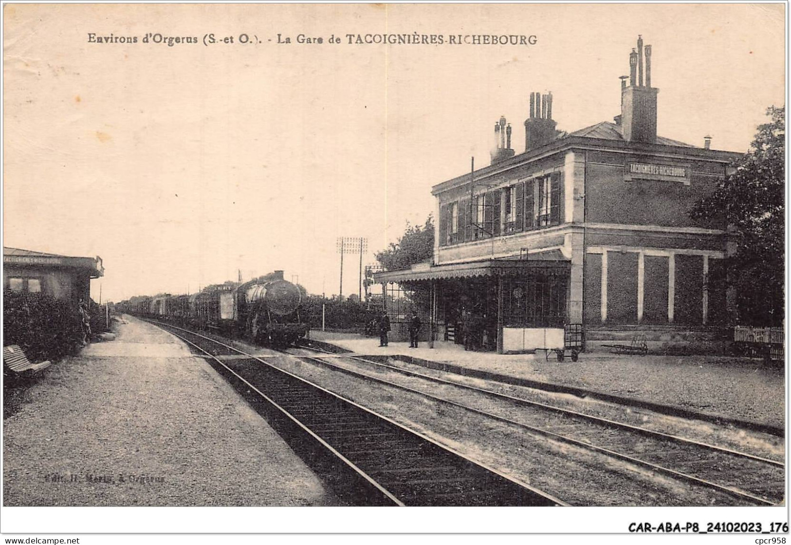 CAR-ABAP8-78-0786 - Environs D'ORGERUS - S-et-o - La Gare De Tacoignières-richebourg - Sonstige & Ohne Zuordnung