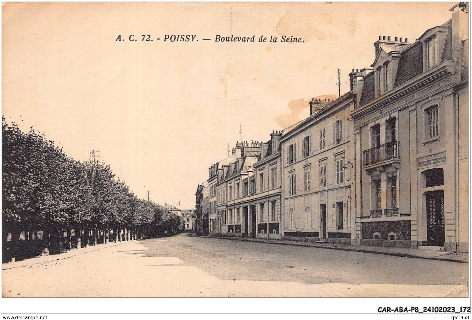 CAR-ABAP8-78-0784 - POISSY - Boulevard De La Seine - Poissy