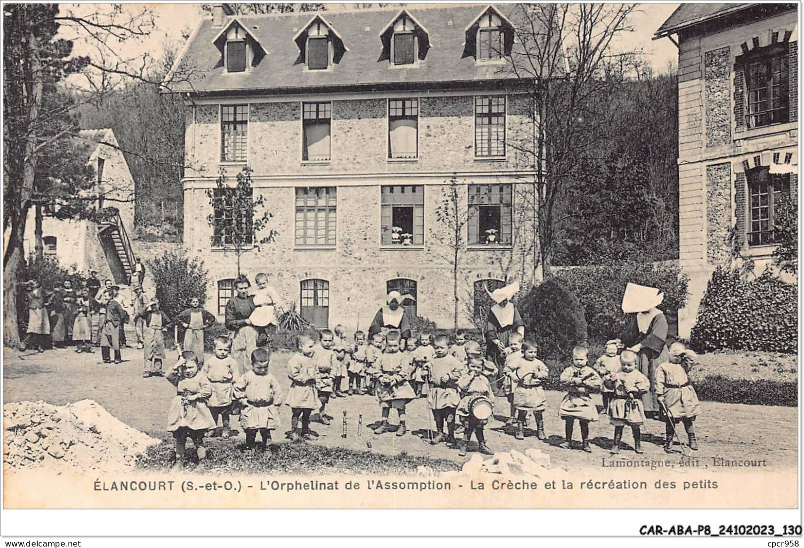 CAR-ABAP8-78-0763 - ELANCOURT - S-et-O - L'orphelinat De L'assomption - La Crèche Et La Récréation Des Petits - Elancourt