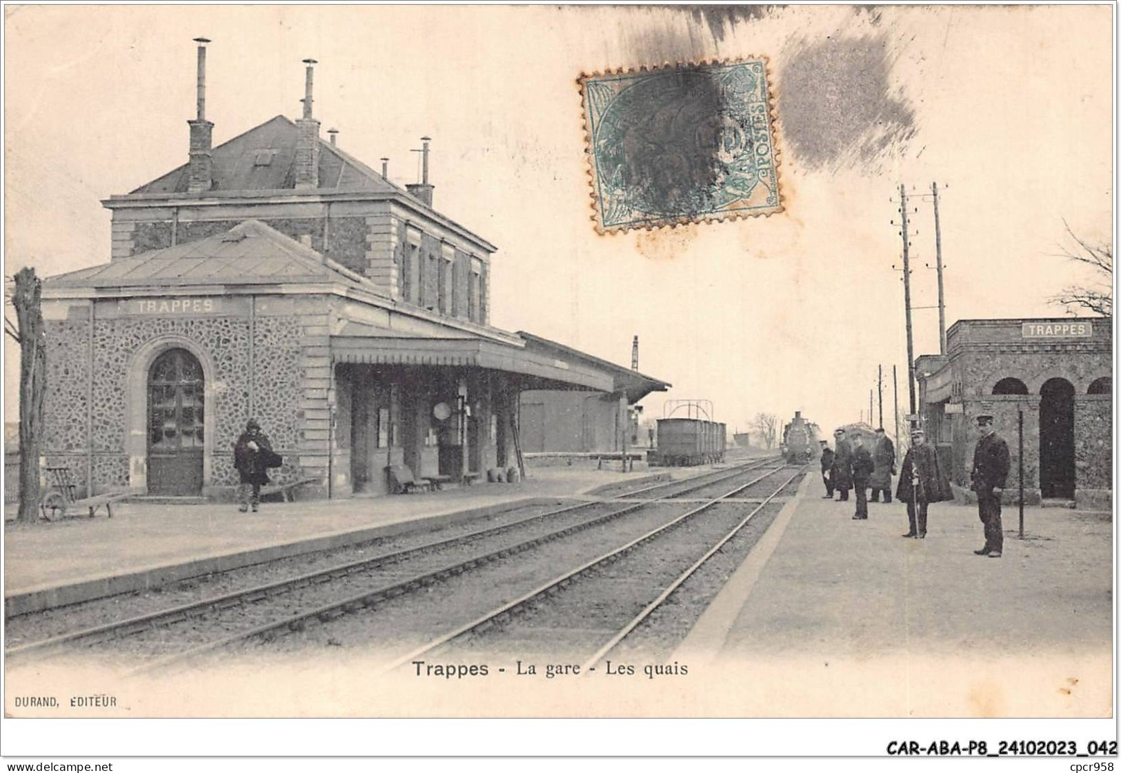 CAR-ABAP8-78-0719 - TRAPPES - La Gare - Les Quais - Trappes