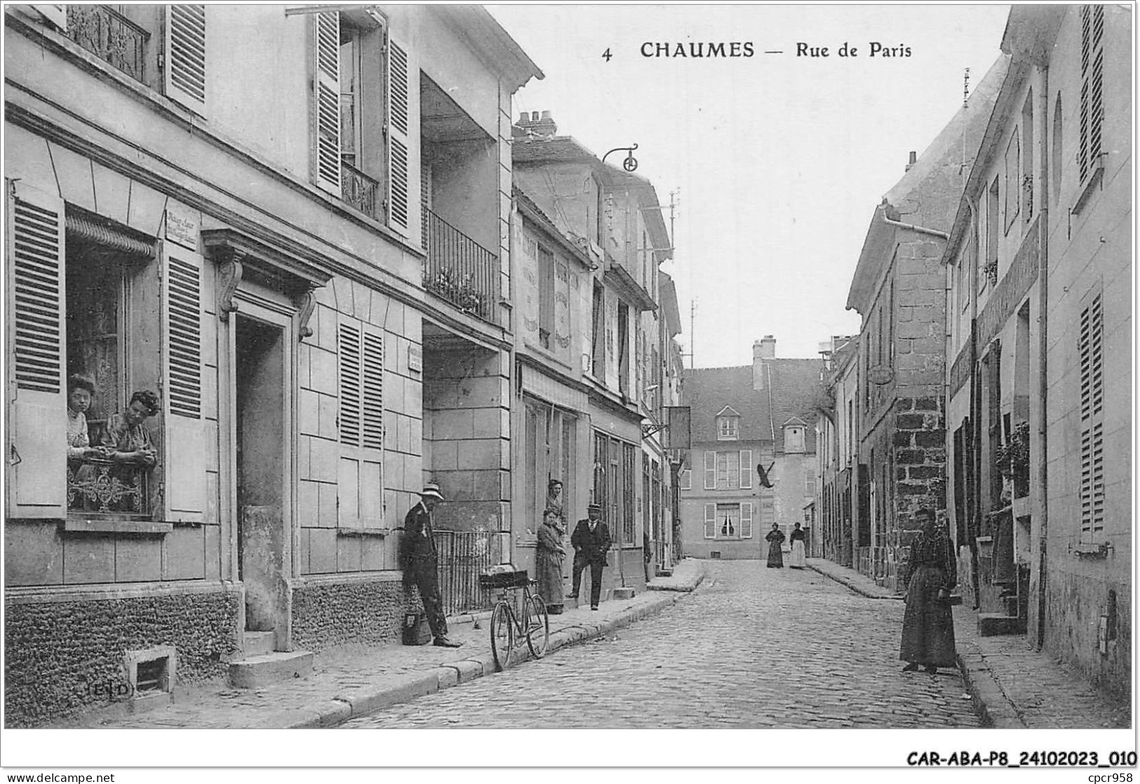CAR-ABAP8-77-0703 - CHAUMES - Rue De Paris - Autres & Non Classés