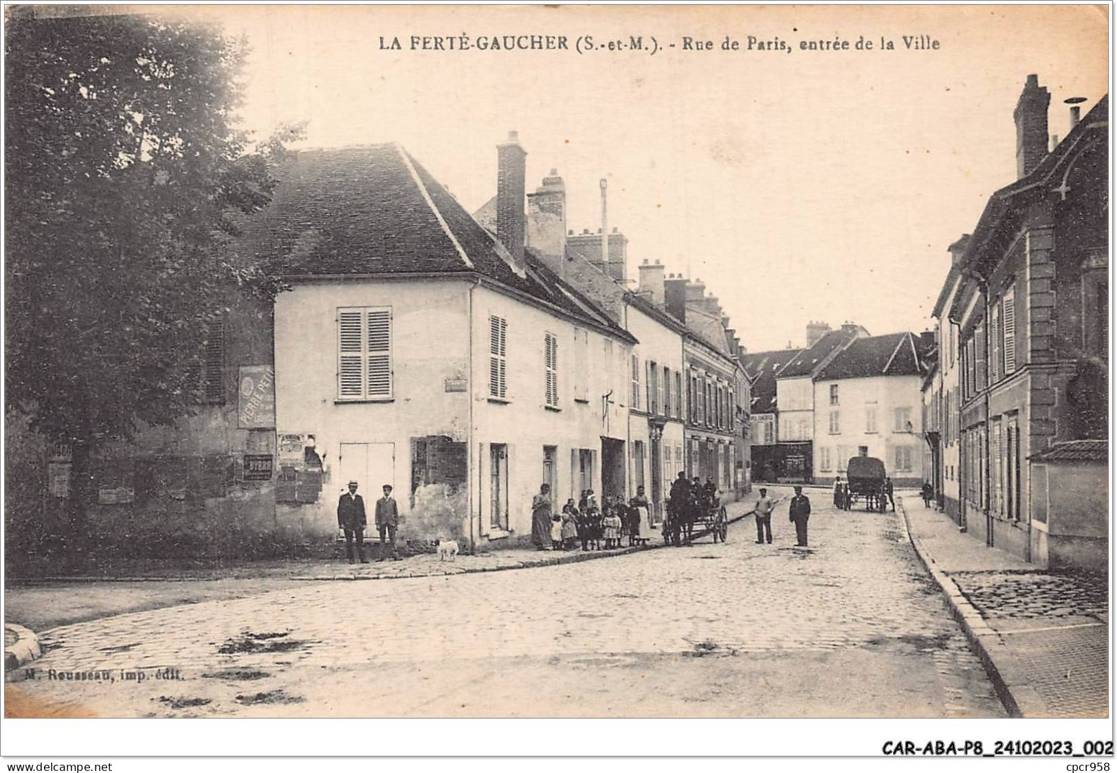 CAR-ABAP8-77-0699 - LA FERTE-GAUCHER - Rue De Paris - Entrée De La Ville - La Ferte Gaucher