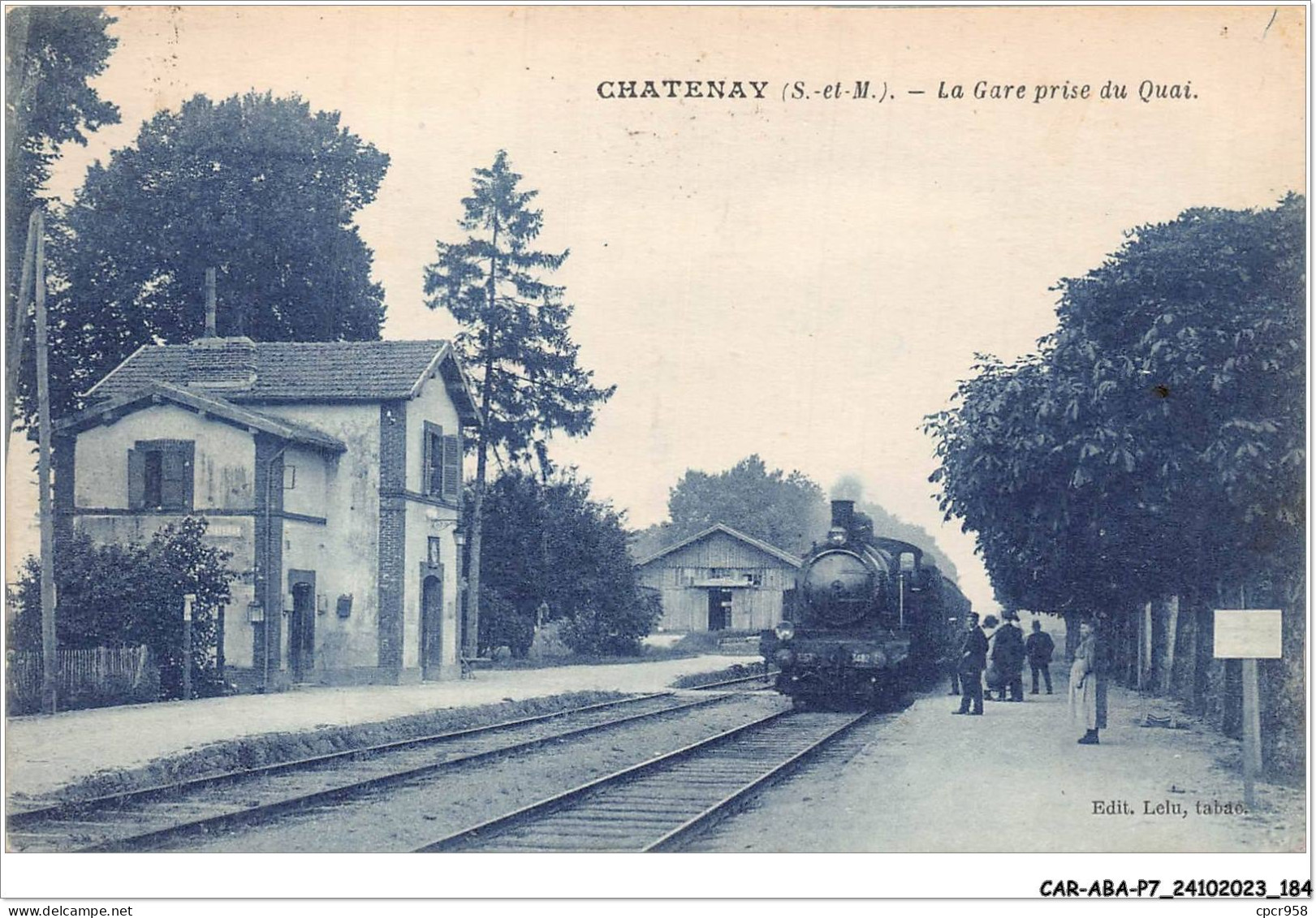 CAR-ABAP7-77-0692 - CHATENAY - La Gare Prise Du Quai - Sonstige & Ohne Zuordnung