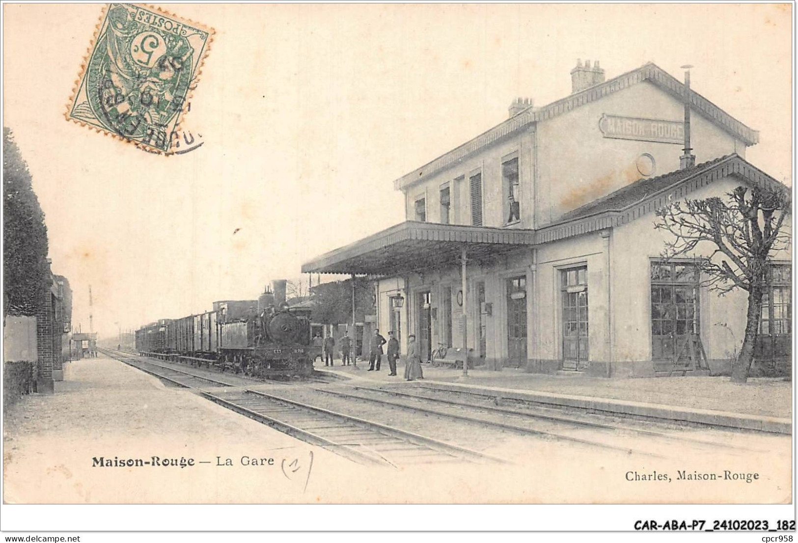 CAR-ABAP7-77-0691 - MAISON-ROUGE - La Gare - Autres & Non Classés