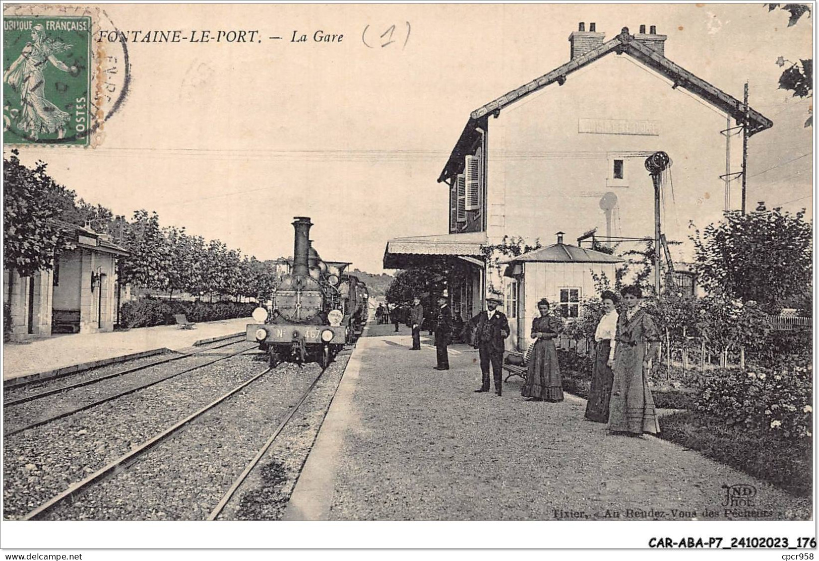 CAR-ABAP7-77-0688 - FONTAINE-LE-PORT - La Gare - Autres & Non Classés