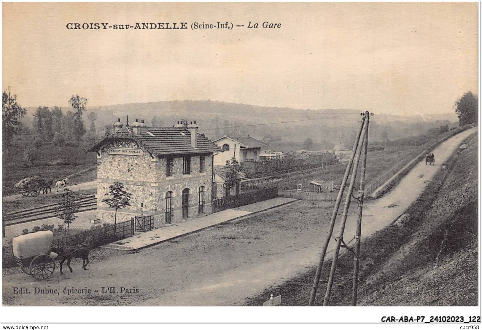 CAR-ABAP7-76-0660 - CROISY-sur-ANDELLE - La Gare - Andere & Zonder Classificatie