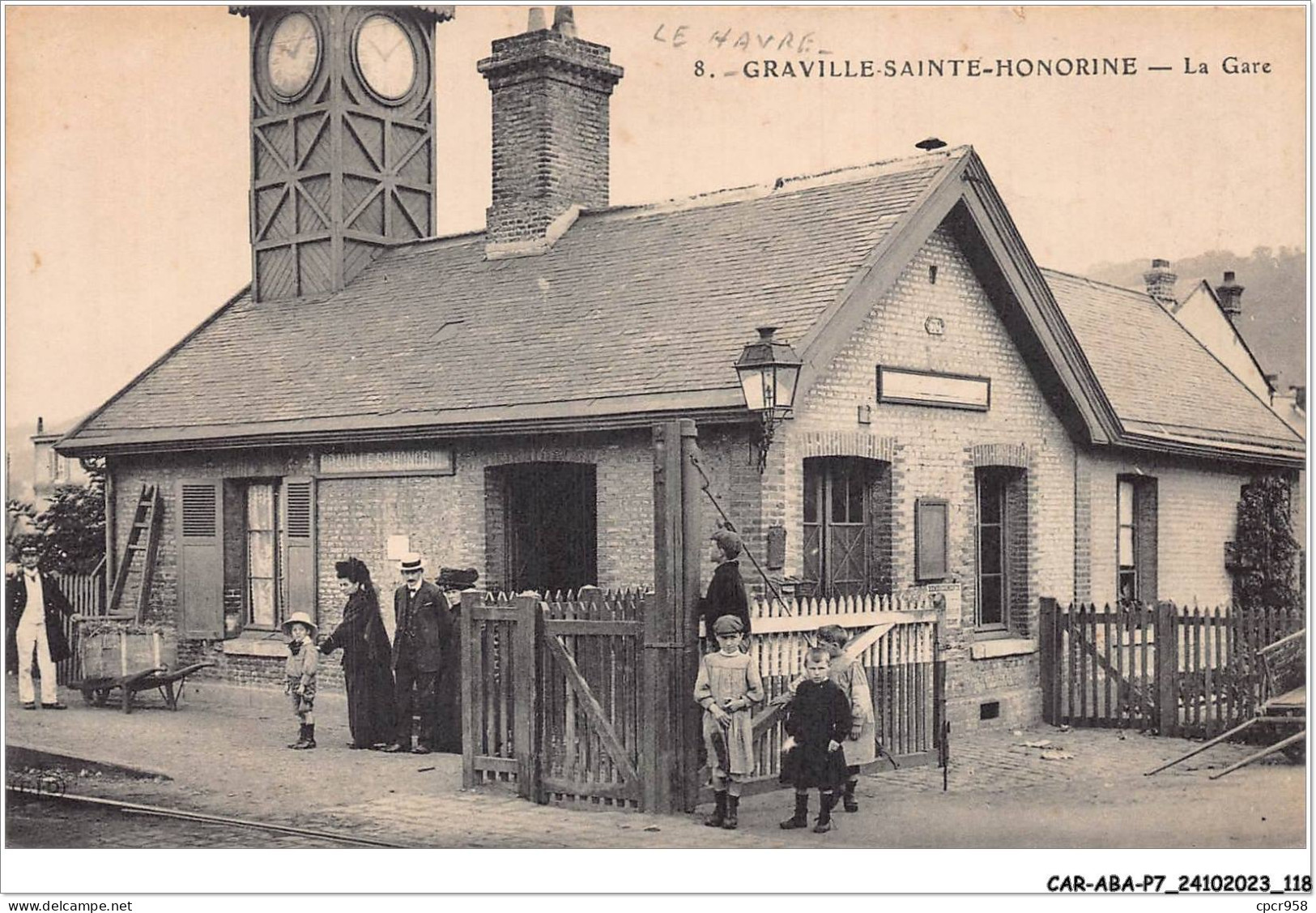 CAR-ABAP7-76-0658 - LE HAVRE-GRAVILLE-SAINT-HONORINE - La Gare - Stazioni