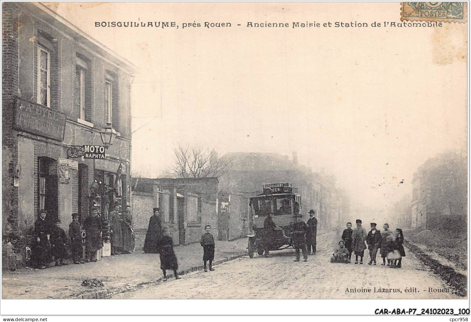 CAR-ABAP7-76-0649 - BOISGUILLAUME - Près ROUEN - Ancienne Mairie Et Station De L'automobile - Rouen