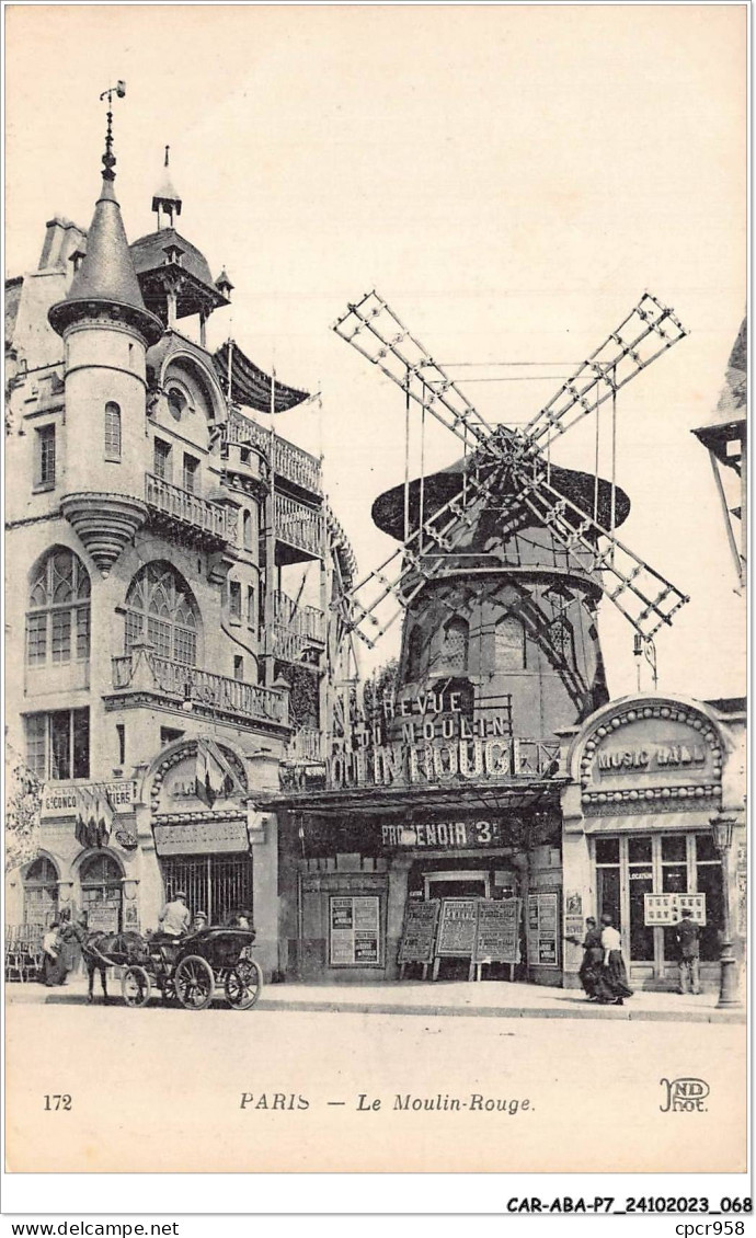 CAR-ABAP7-75-0633 - PARIS - Le Moulin-rouge - París La Noche