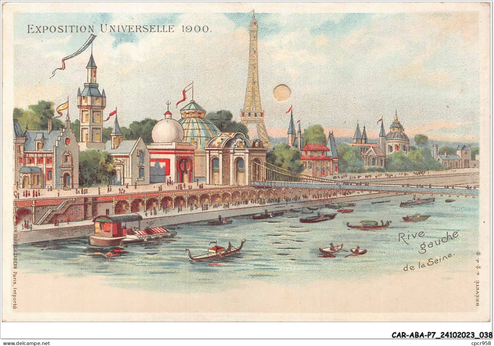 CAR-ABAP7-75-0618 - EXPOSITION UNIVERSELLE - Rive Gauche De La Seine - Carte Asysteme - Autres & Non Classés