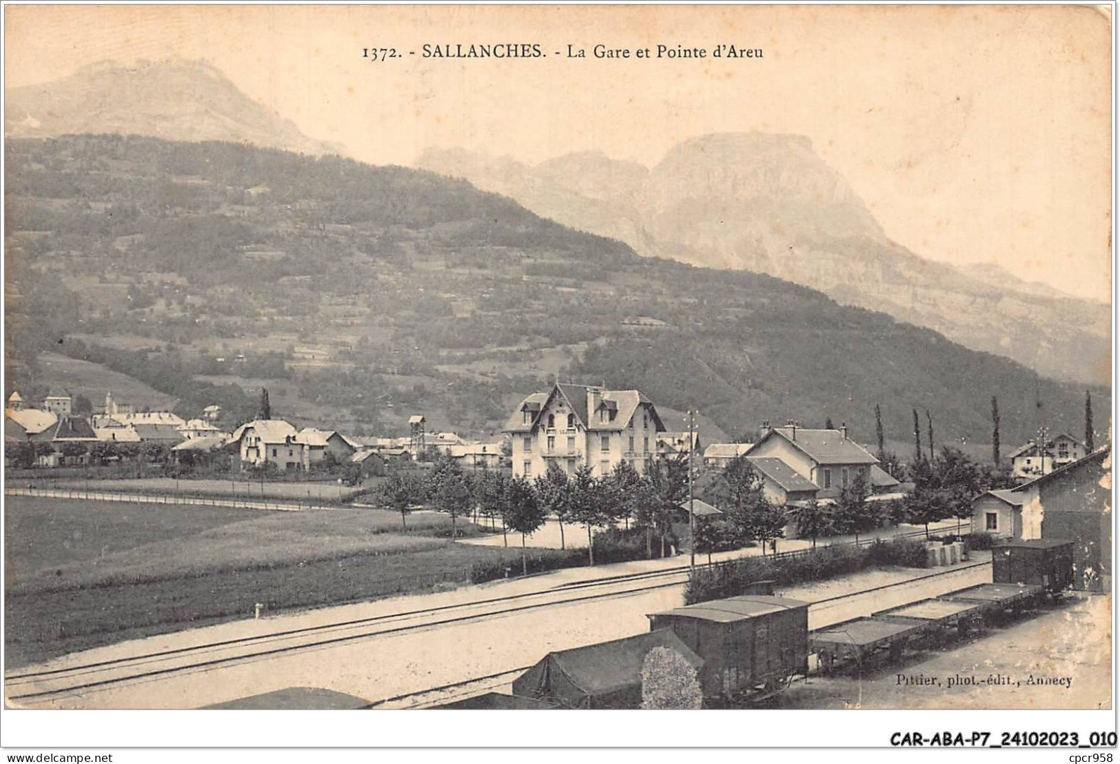 CAR-ABAP7-74-0604 - SALLANCHES - La Gare Et Pointe D'areu - Sallanches