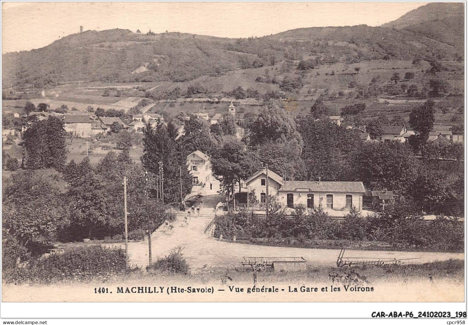 CAR-ABAP6-74-0597 - MACHILLY - Vue Générale - La Gare Et Les Voirons - Autres & Non Classés