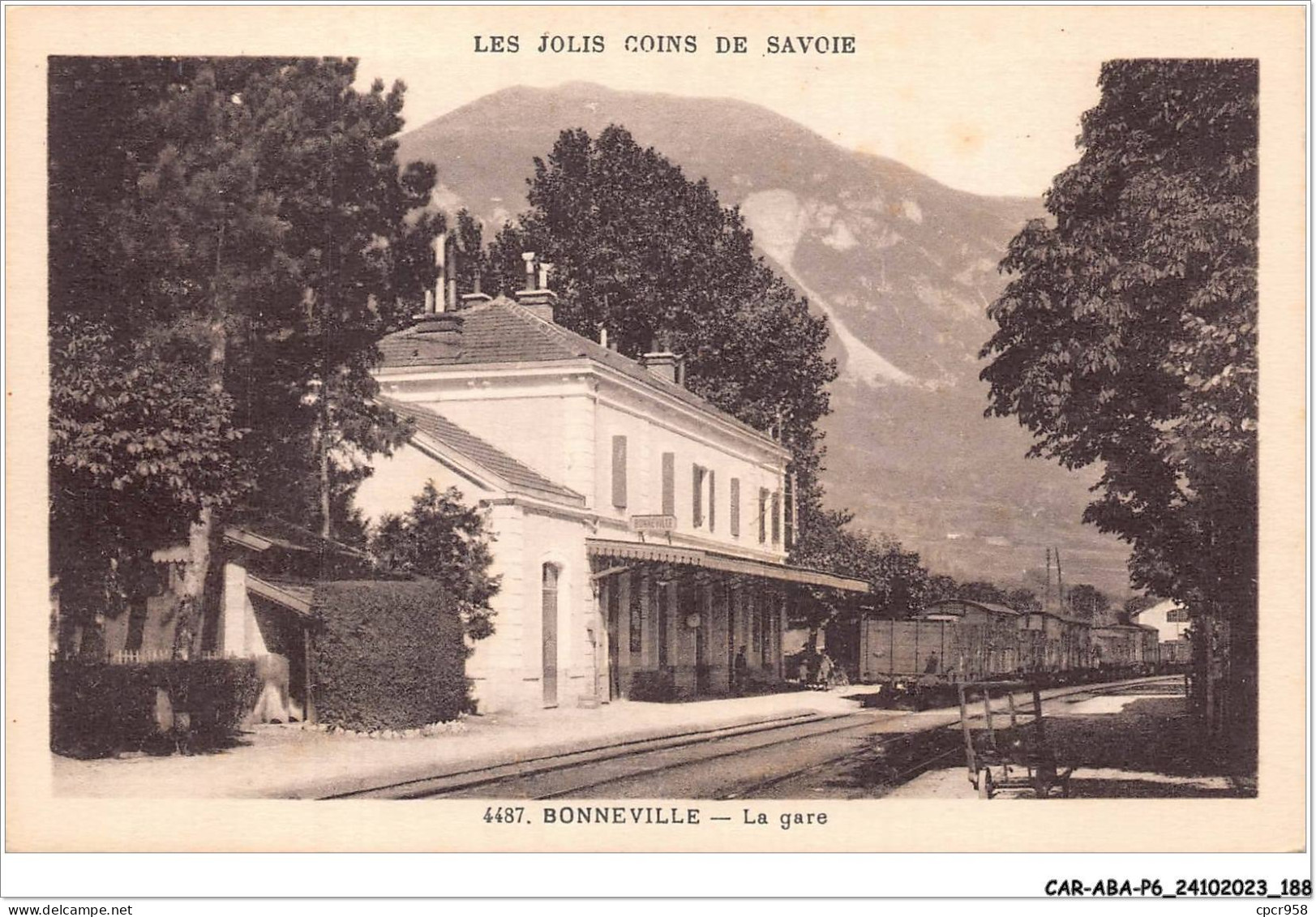 CAR-ABAP6-74-0592 - BONNEVILLE - La Gare - Bonneville