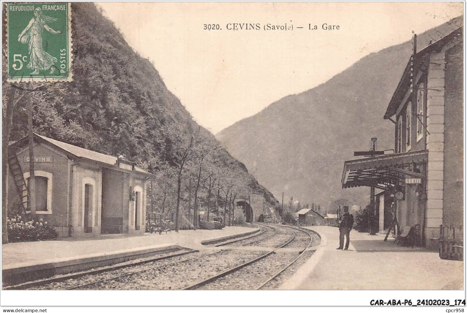 CAR-ABAP6-73-0585 - CEVINS - La Gare - Other & Unclassified