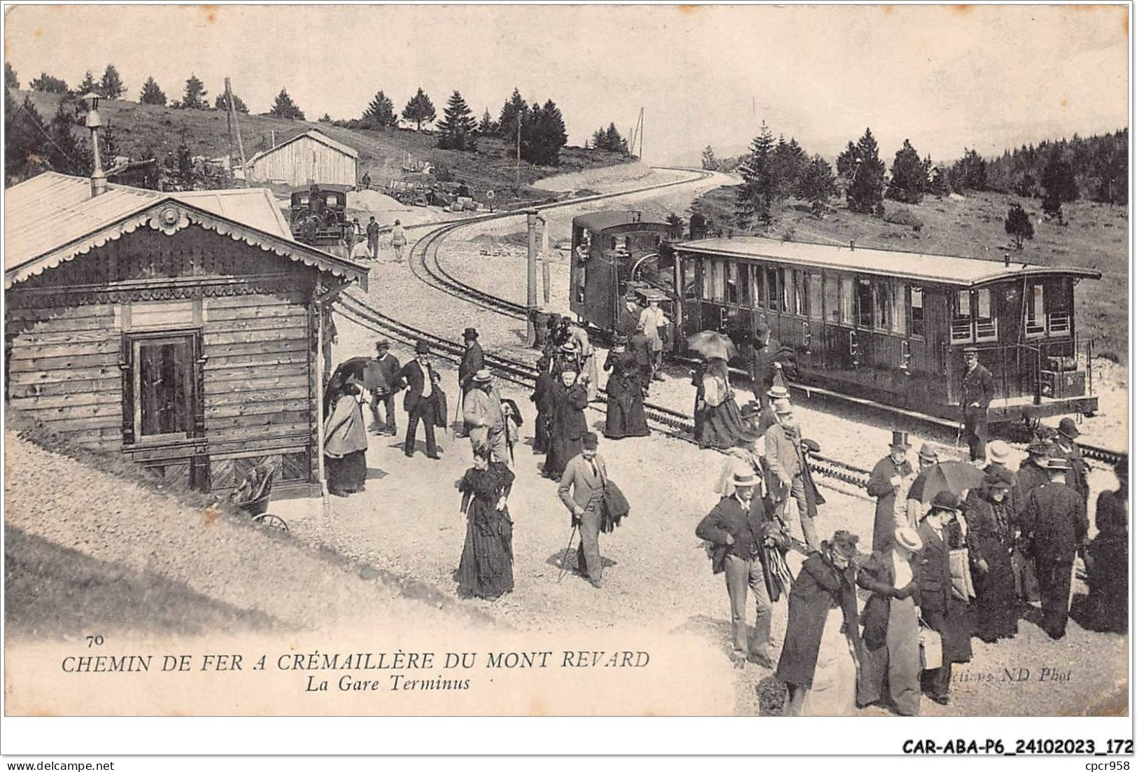 CAR-ABAP6-73-0584 - Chemin E Fer à CREMAILLERE DU MONT REVARD - La Gare Terminus - Autres & Non Classés