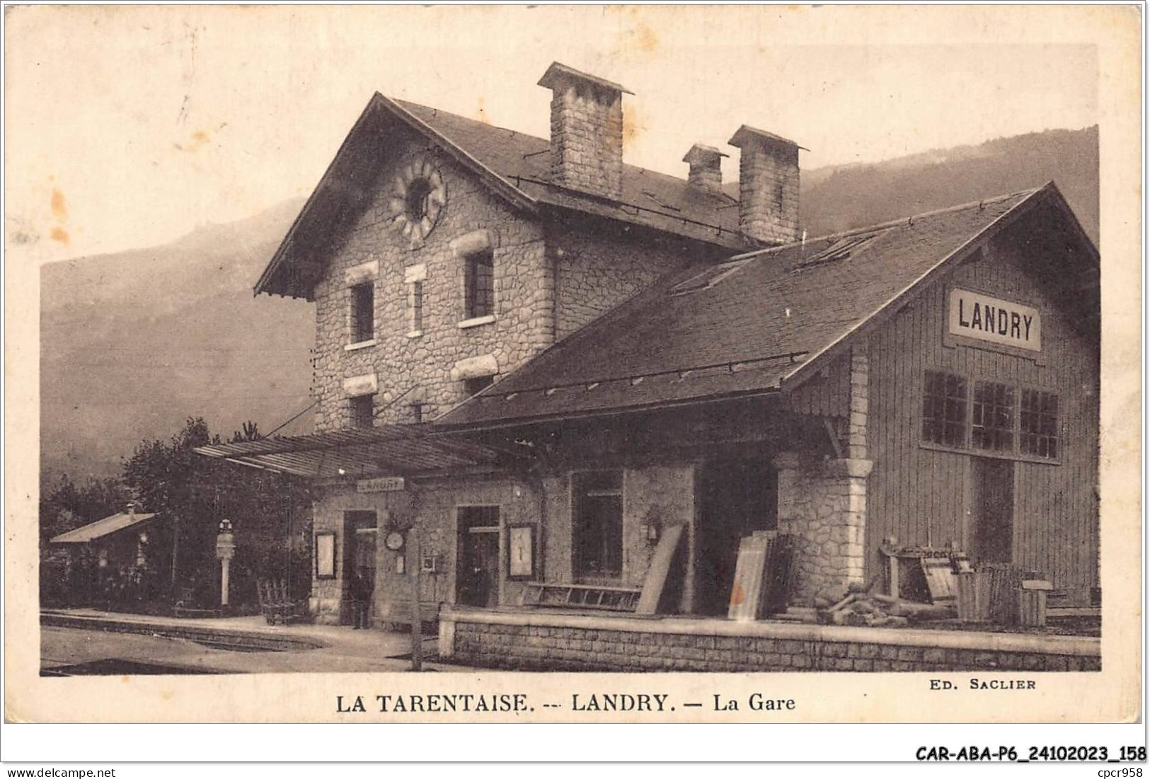 CAR-ABAP6-73-0577 - LA TARENTAISE - LANDRY - La Gare - Autres & Non Classés