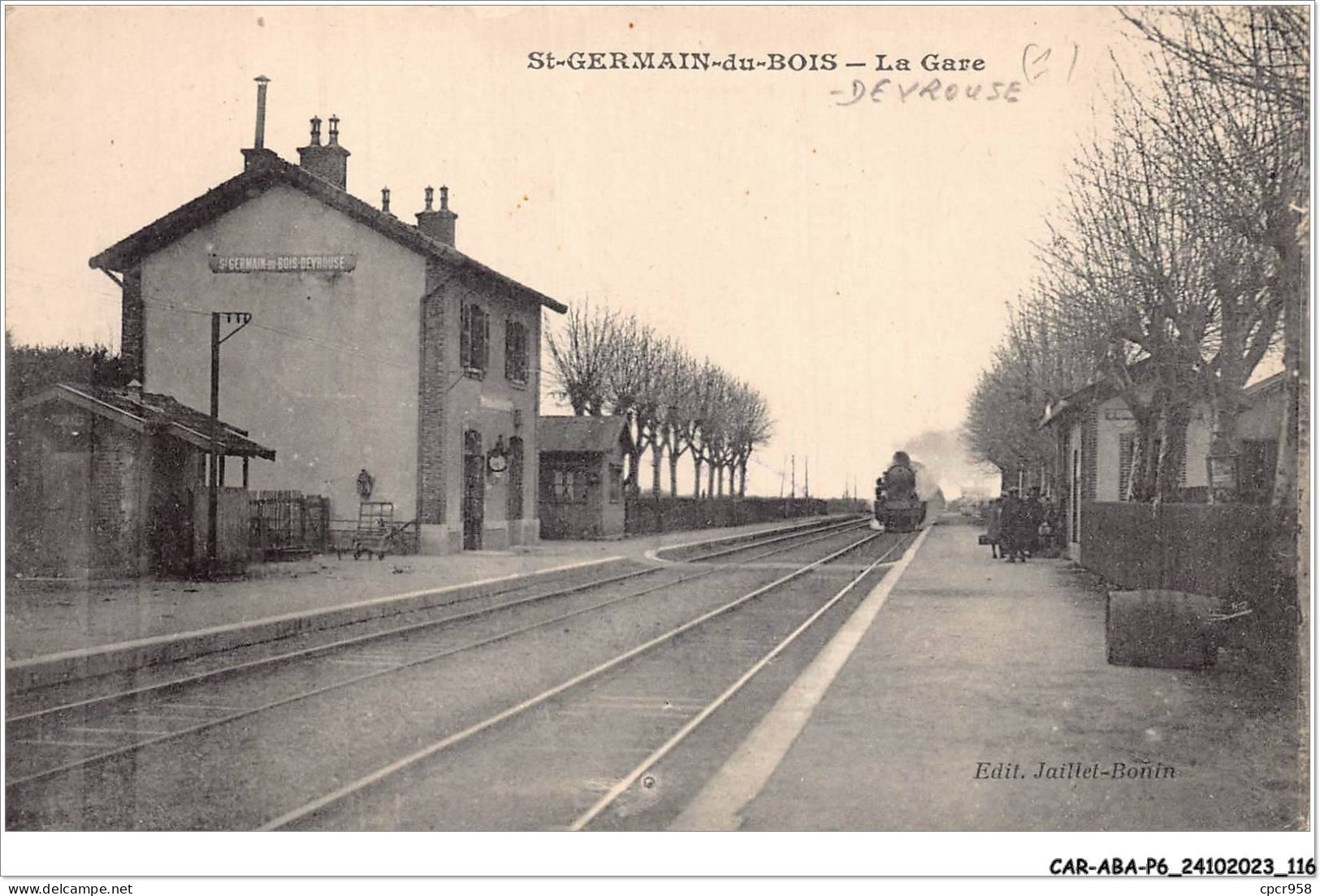 CAR-ABAP6-71-0556 - ST-GERMAIN-du-BOIS - La Gare - De Vrouse - Autres & Non Classés