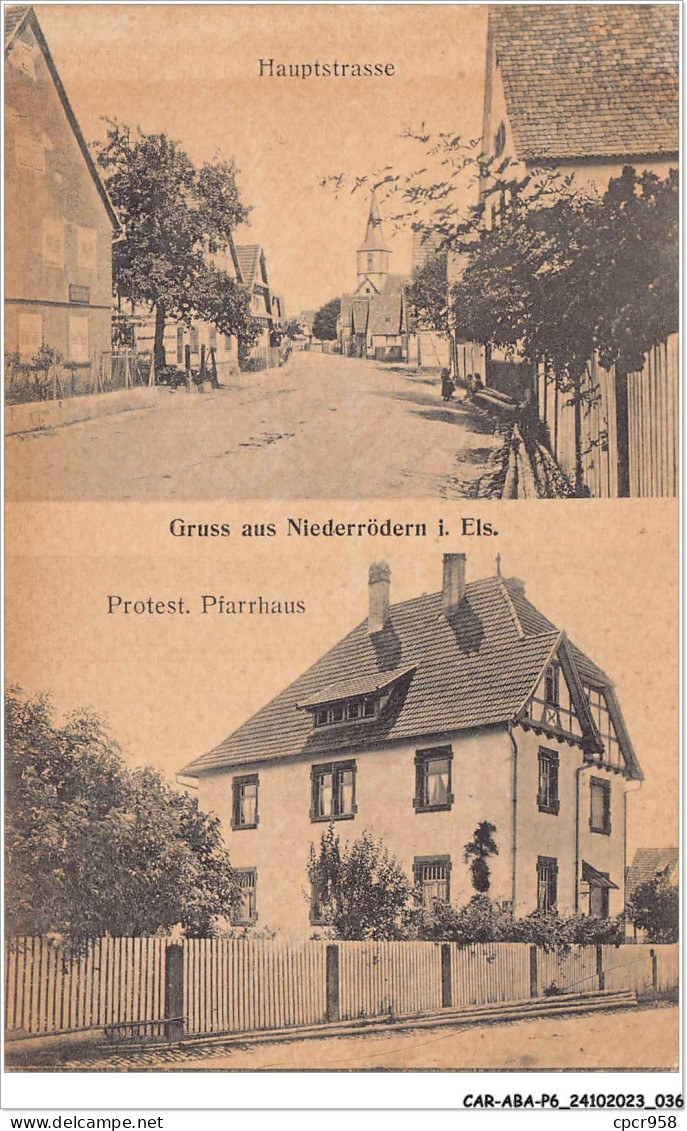 CAR-ABAP6-67-0516 - Hauptstrasse - Gruss Aus Niederrödern - Autres & Non Classés