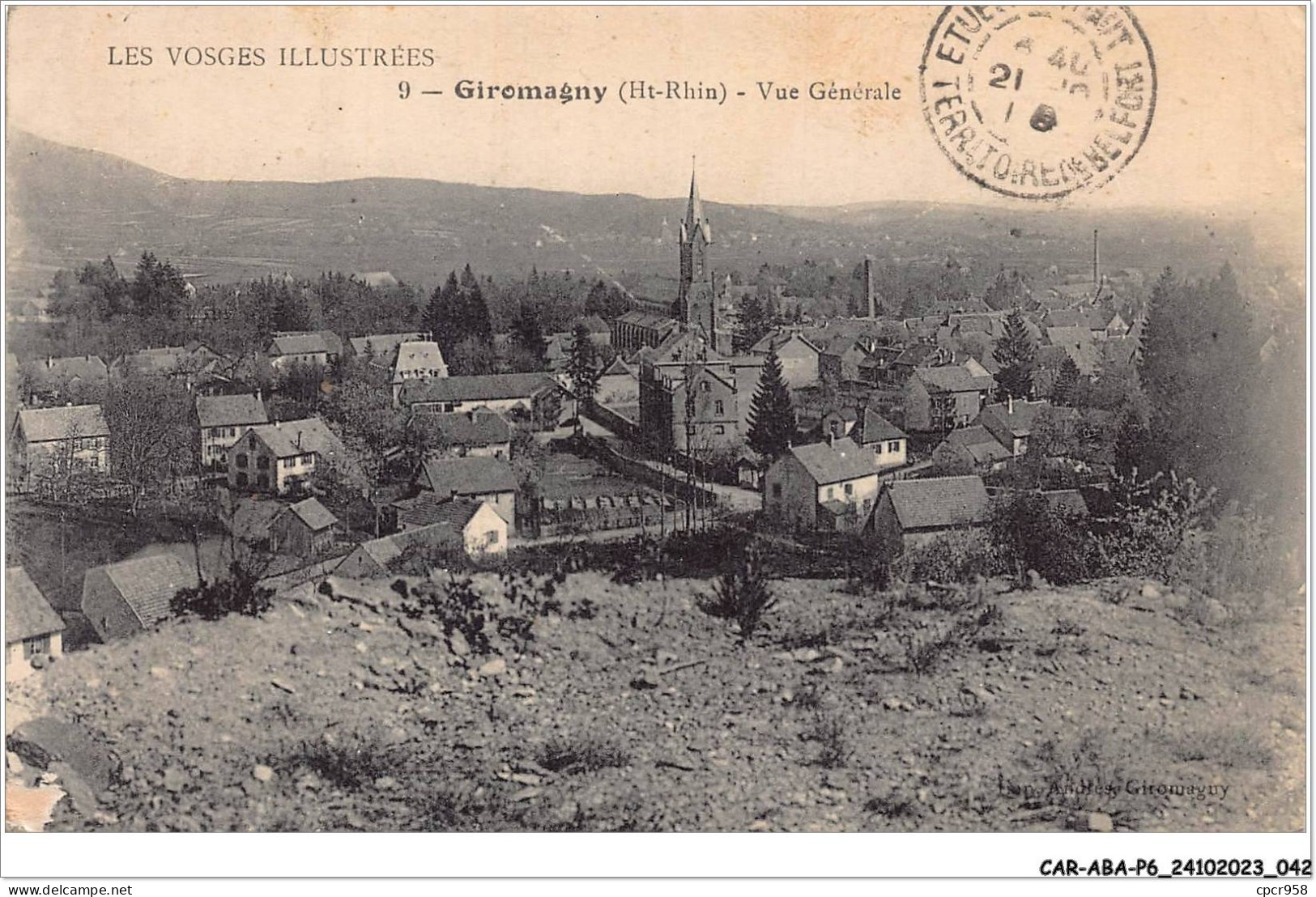 CAR-ABAP6-68-0519 - Les Vosges Illustrées - GIROMAGNY - Ht-rhin - Vue Générale - Other & Unclassified