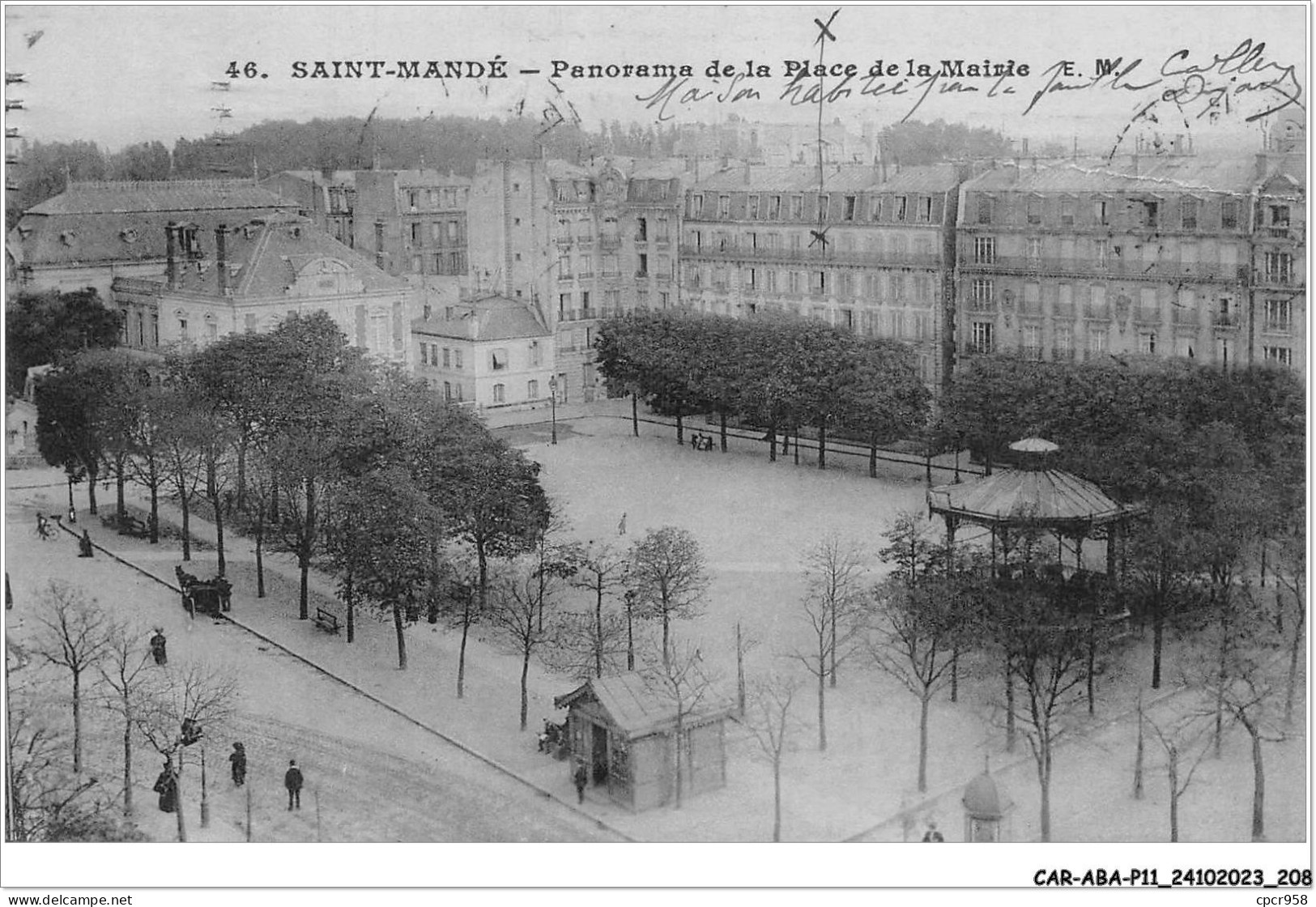 CAR-ABAP11-94-1111 - SAINT-MANDE - Panorama De La Place De La Mairie - E - M - Saint Mande