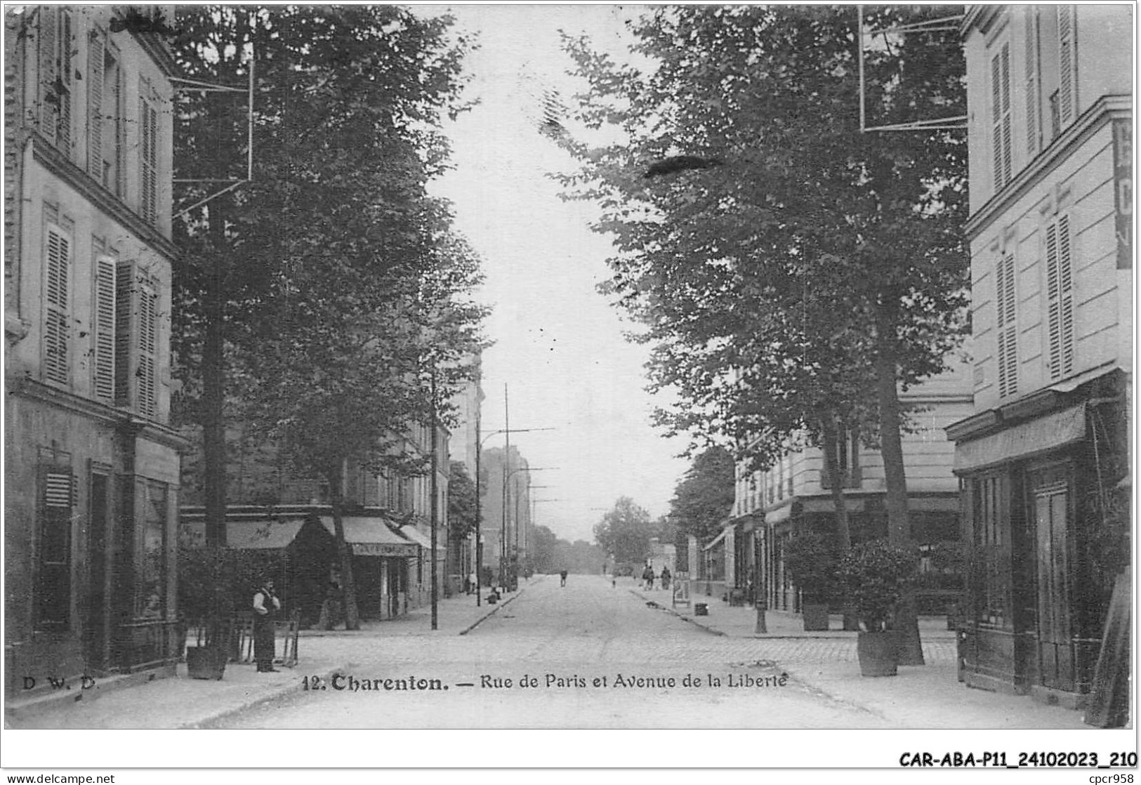 CAR-ABAP11-94-1112 - CHARENTON - Rue De Paris Et Avenue De La Liberté - Charenton Le Pont