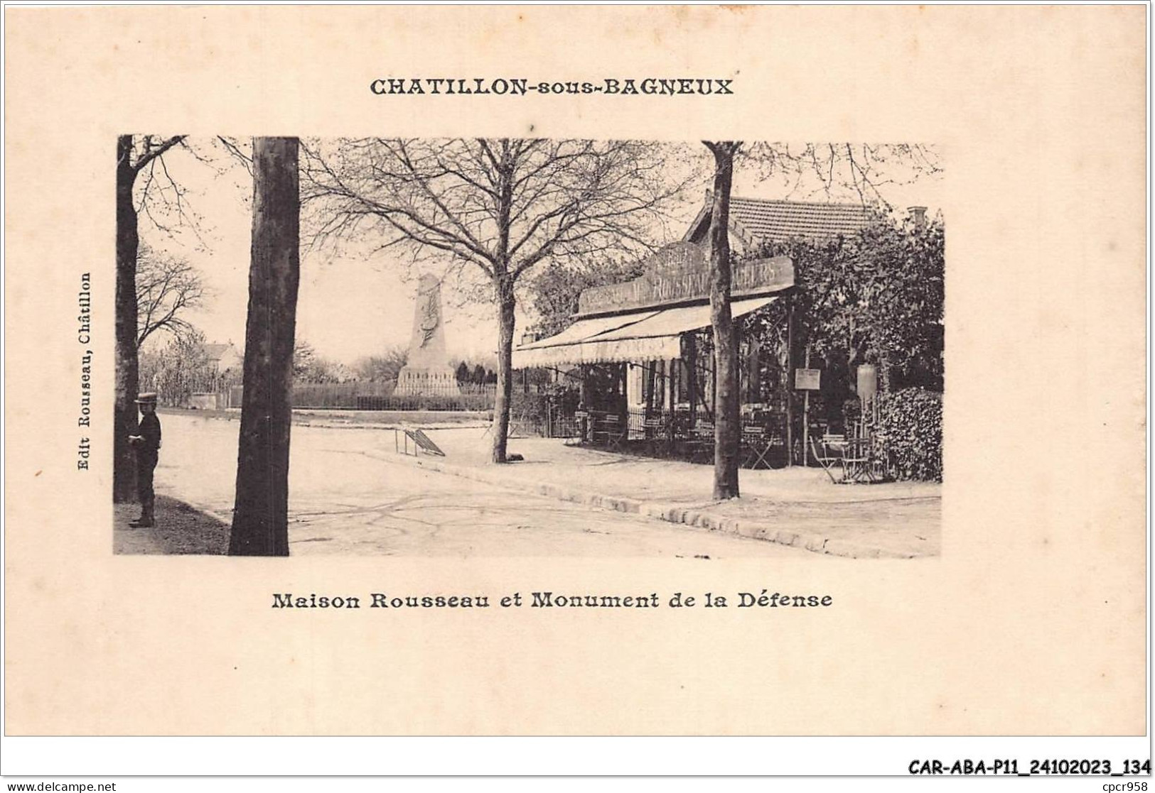 CAR-ABAP11-92-1074 - CHATILLON-sous-BAGNEUX - Maison Rousseau Et Monument De La Défense - Châtillon