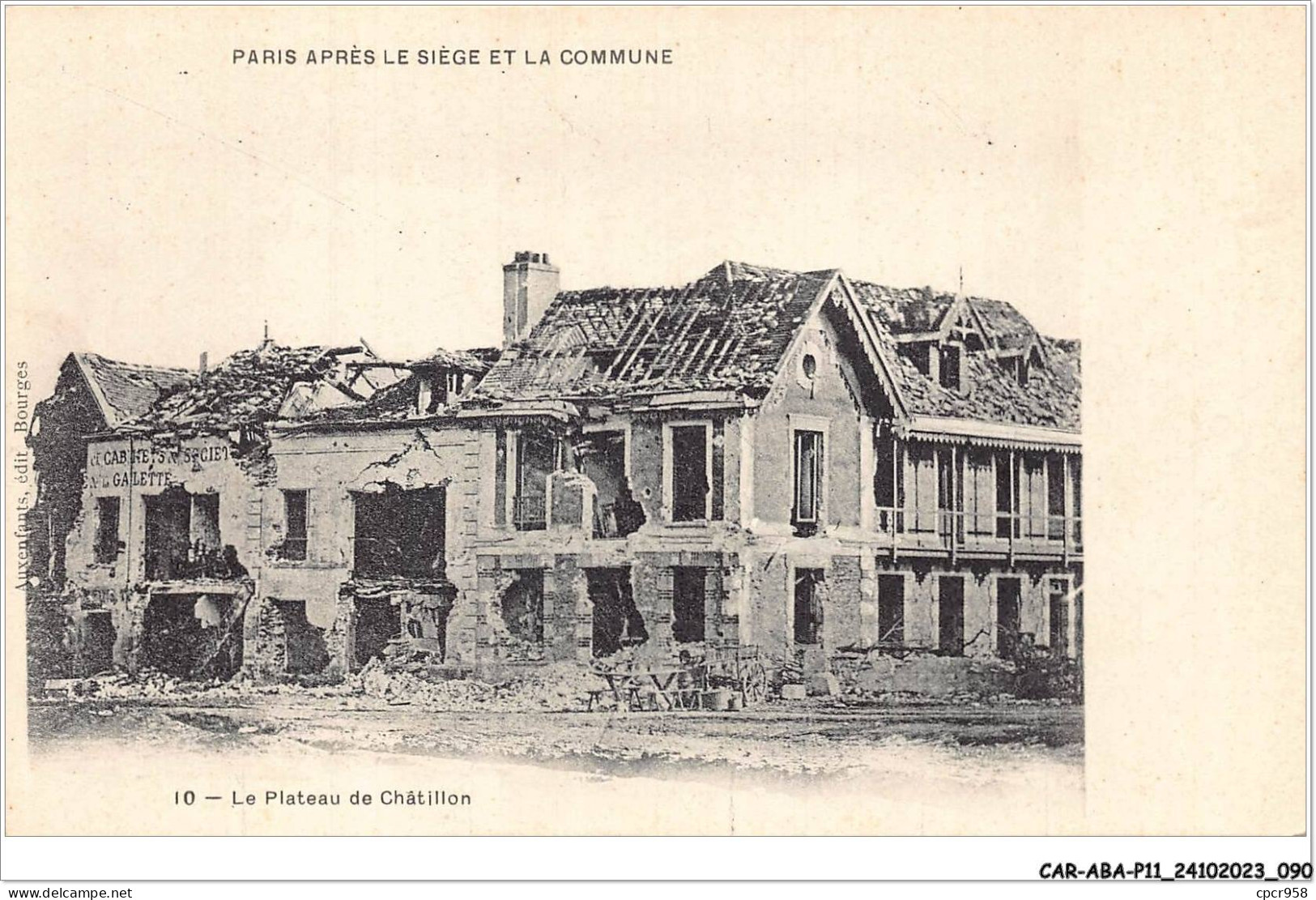 CAR-ABAP11-92-1052 - Le Plateau De CHATILLON - Paris Après Le Siège Et La Commune - Châtillon