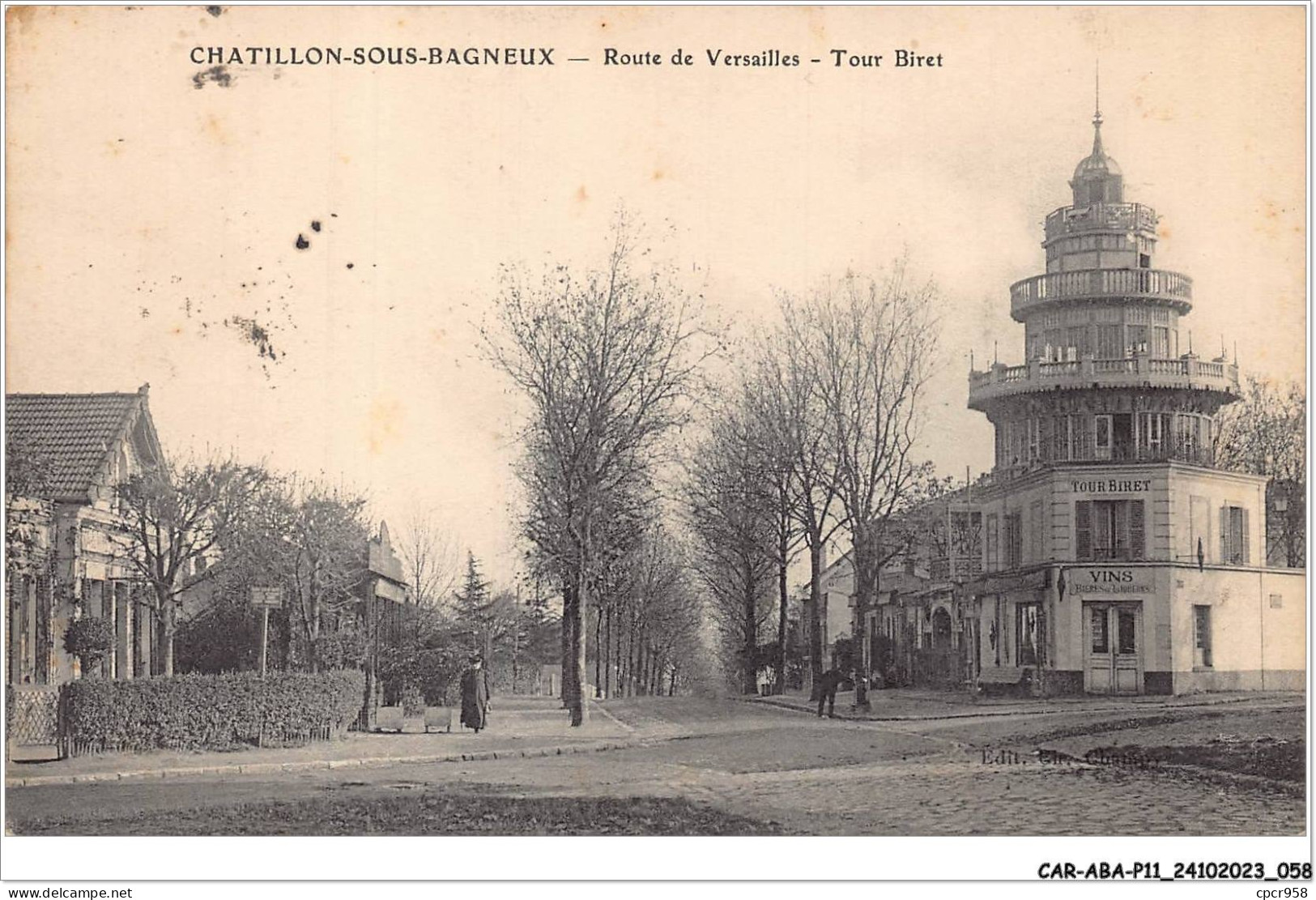 CAR-ABAP11-92-1036 - CHATILLON-SOUS-BAGNEUX - Route De Versailles - Tour Biret - Châtillon