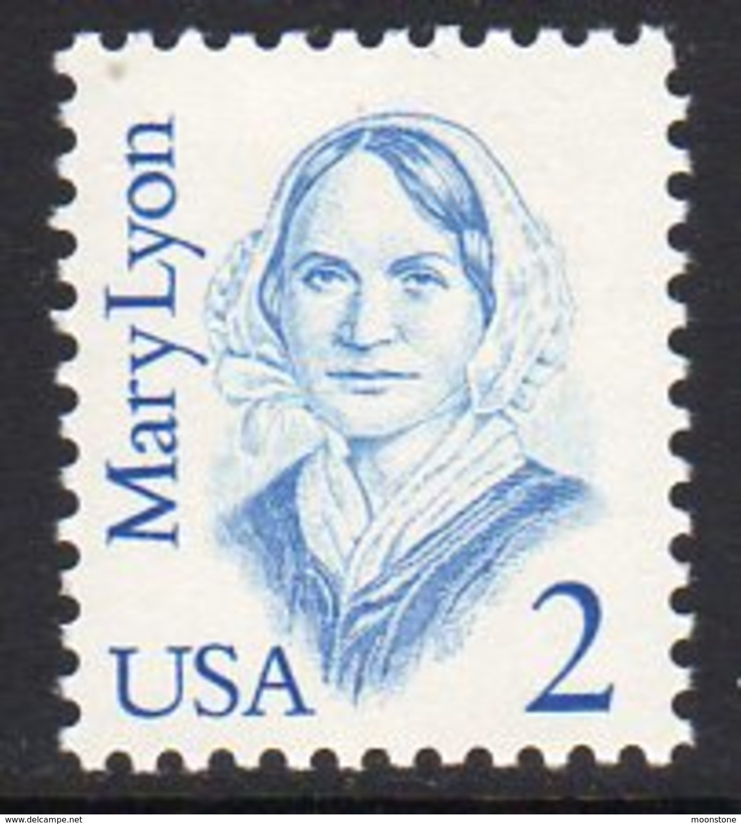 USA 1985-94 Great Americans Definitives, 2c Mary Lyon, MNH (SG 2109) - Nuovi