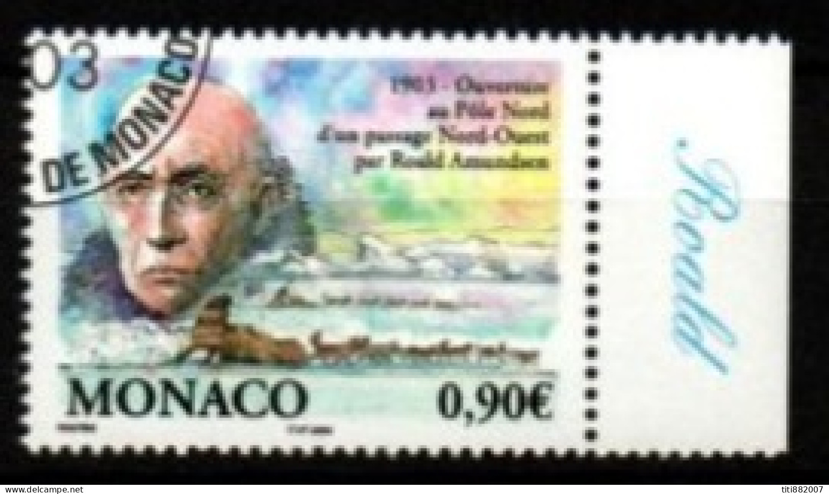 MONACO   -   2003 .  Y&T N° 2398 Oblitéré.   Chiens De Traineau / Amundsen - Used Stamps