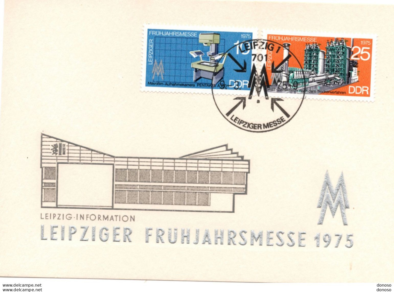 RDA 1975 Foire De Leipzig - Postales - Usados