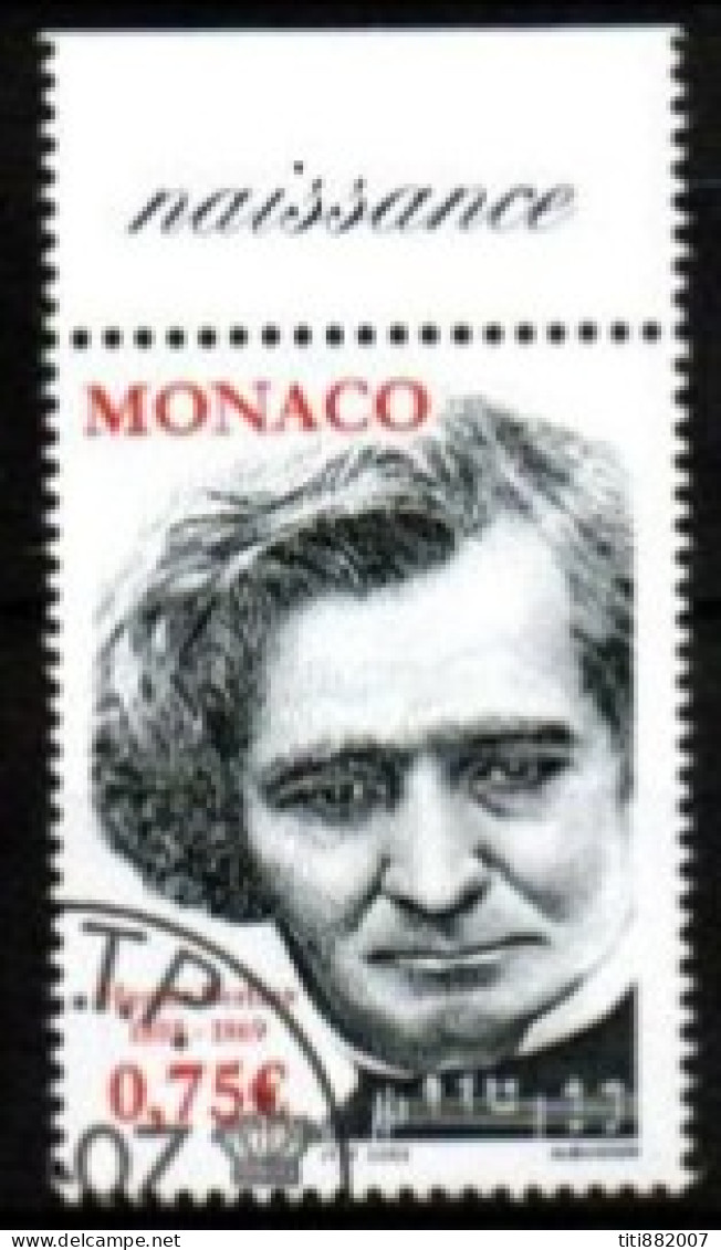 MONACO   -   2003 .  Y&T N° 2400 Oblitéré.  Musique.  Hector Berlioz - Used Stamps