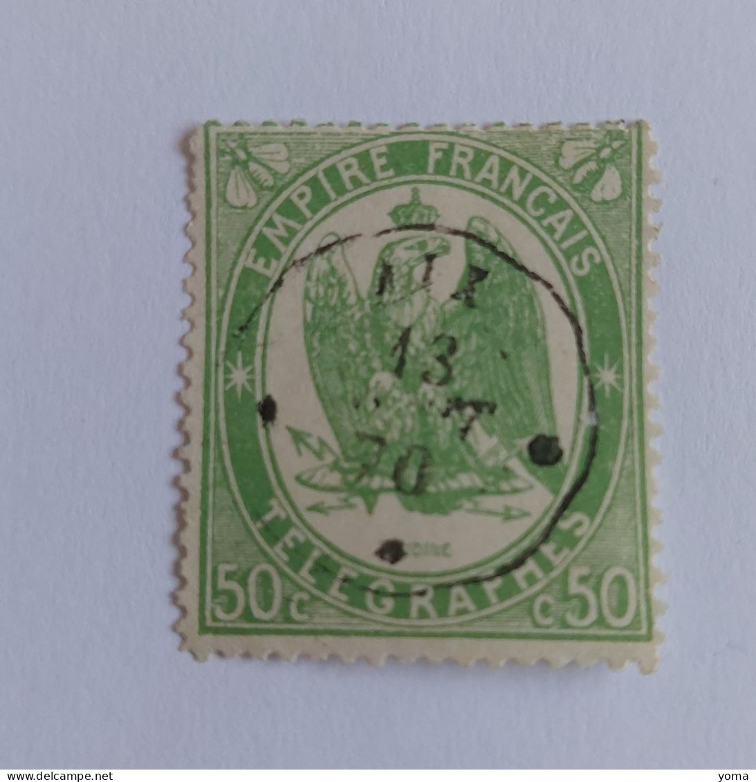 N° 6       50 C  Vert  -  Oblitéré - Telegraaf-en Telefoonzegels