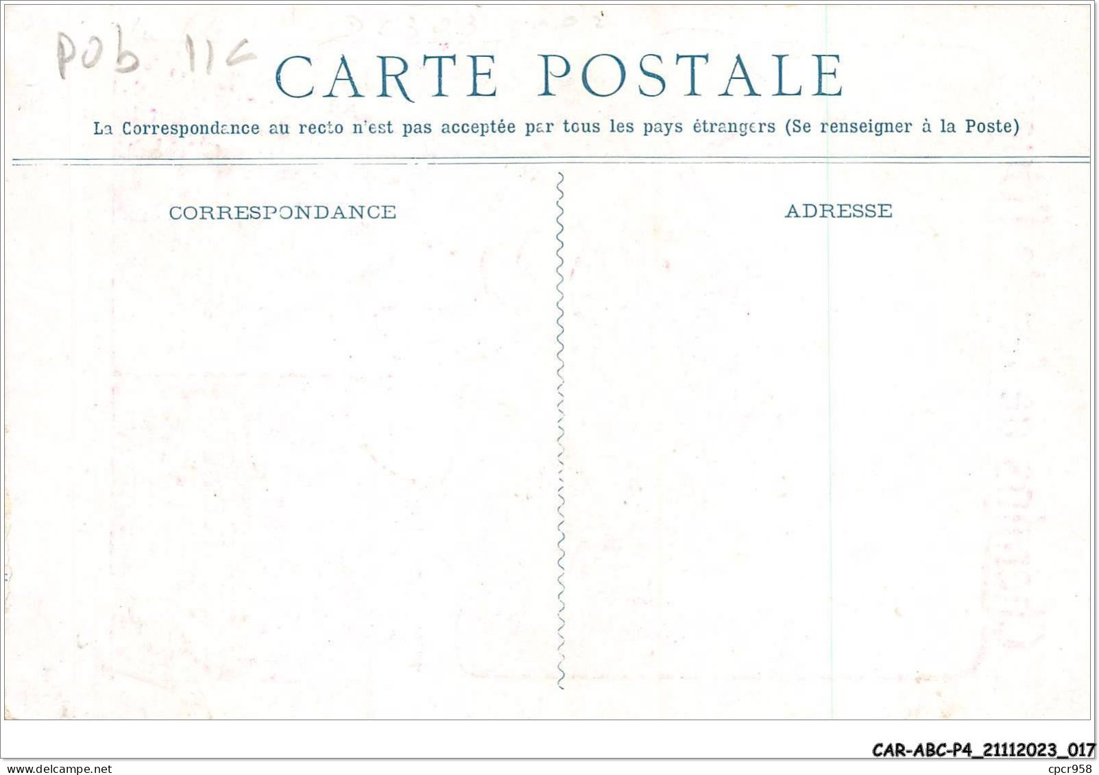 CAR-ABCP4-0308 - PUBLICITE - CHEMINS DE FER DE L'OUEST - VOYAGES A PRIX REDUITS - Werbepostkarten