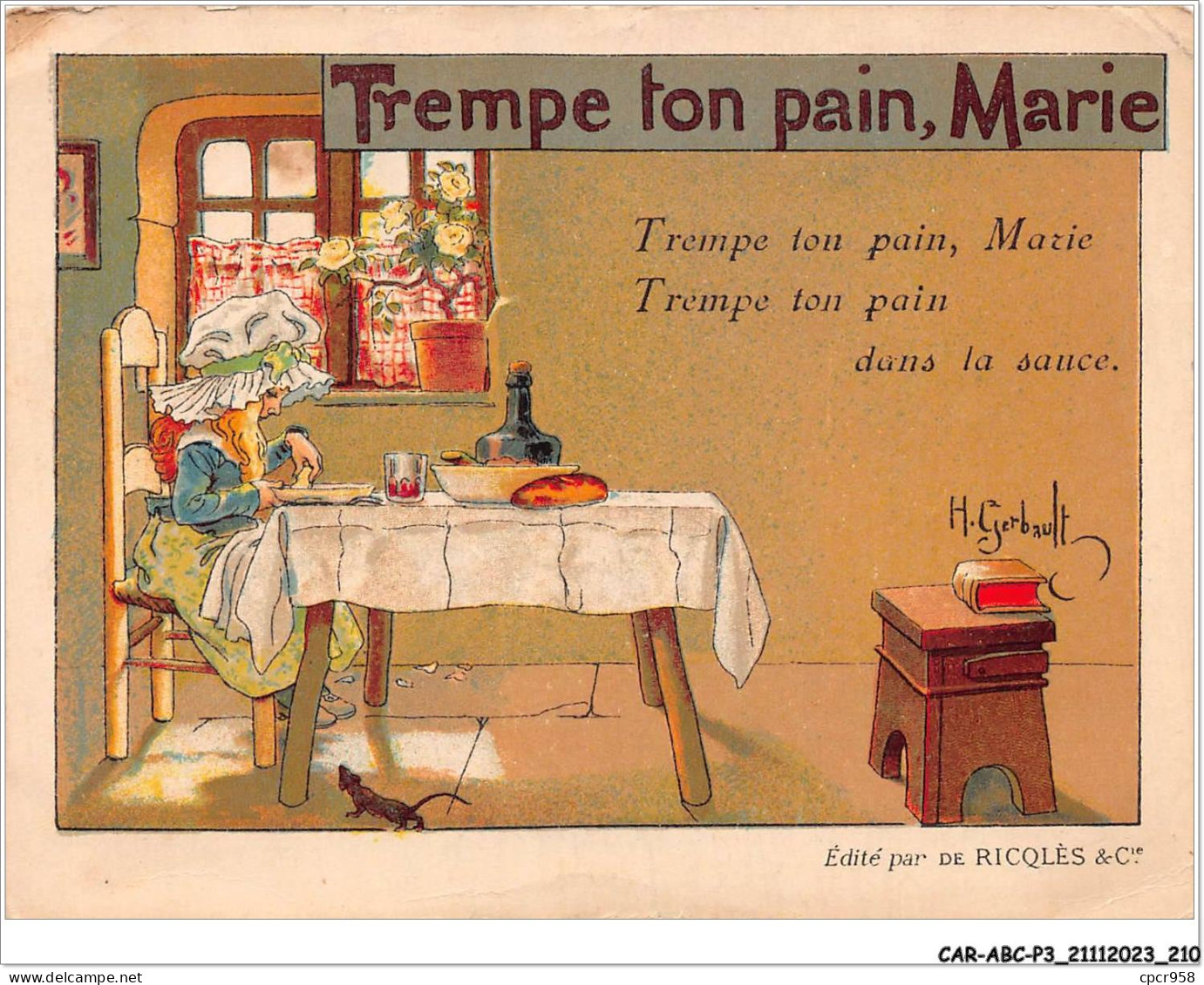 CAR-ABCP3-0289 - PUBLICITE - TREMPE TON PAIN - MARIE - Reclame