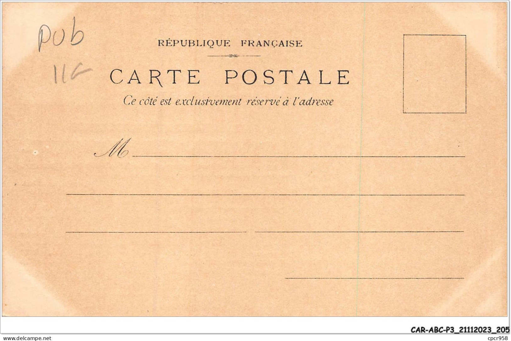 CAR-ABCP3-0286 - PUBLICITE - COLLECTION HUGO D'ALESI - Werbepostkarten