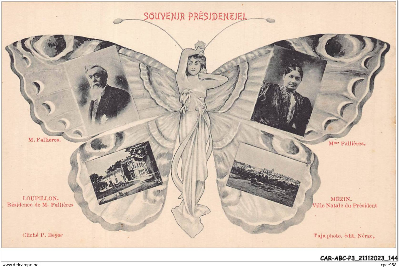 CAR-ABCP3-0256 - POLITIQUE - SOUVENIR PRESIDENCIEL - Zonder Classificatie