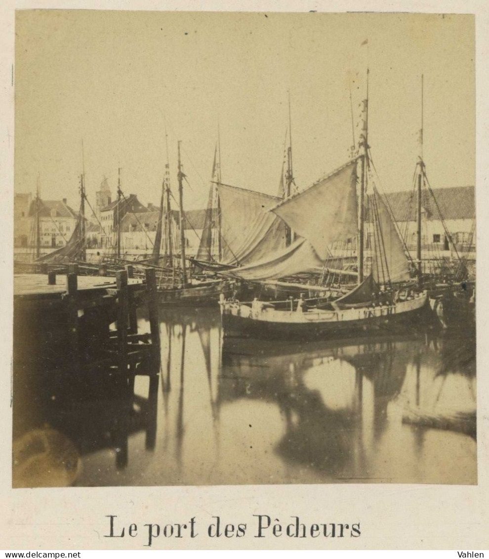 Belgique . Ostende . Oostende . Le Port Des Pêcheurs . 1860-70 . - Alte (vor 1900)
