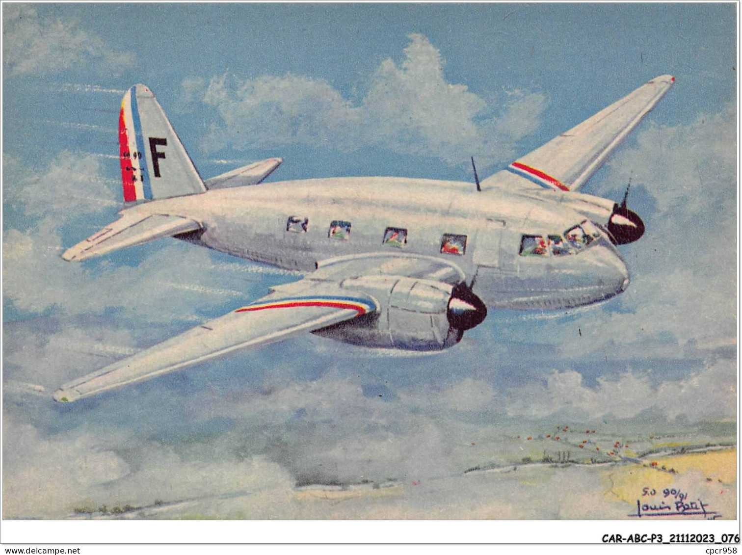 CAR-ABCP3-0222 - AVIATION - COLLECTION DES AVIONS FRANCAIS - S-O-90/91 - AVION POSTAL - Sonstige & Ohne Zuordnung