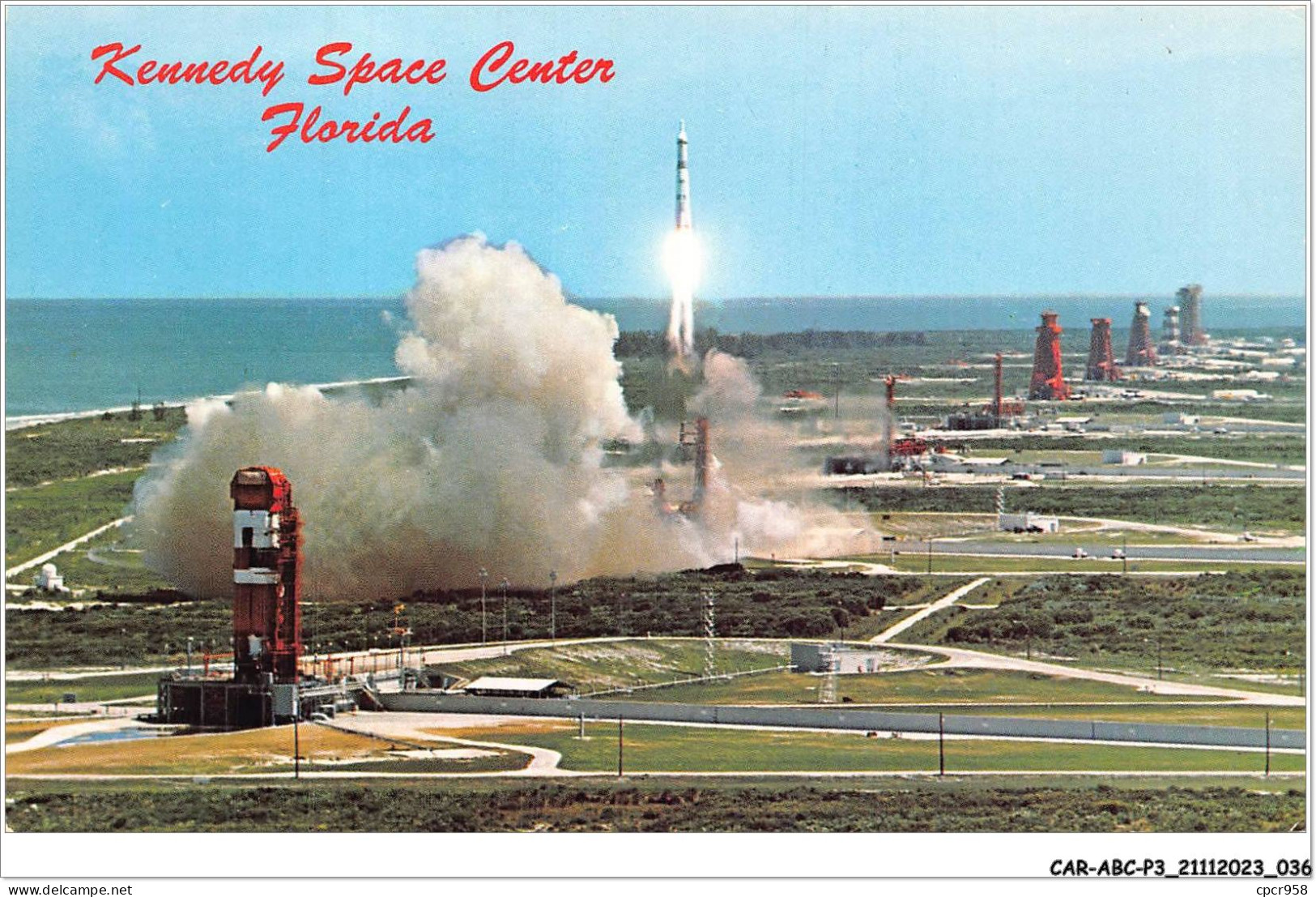 CAR-ABCP3-0202 - AVIATION - JOHN F-KENNEDY SPACE CENTER - FLORIDA - LAUNCH SITE OF AMERICAN ASTRONAUTS - Aviateurs